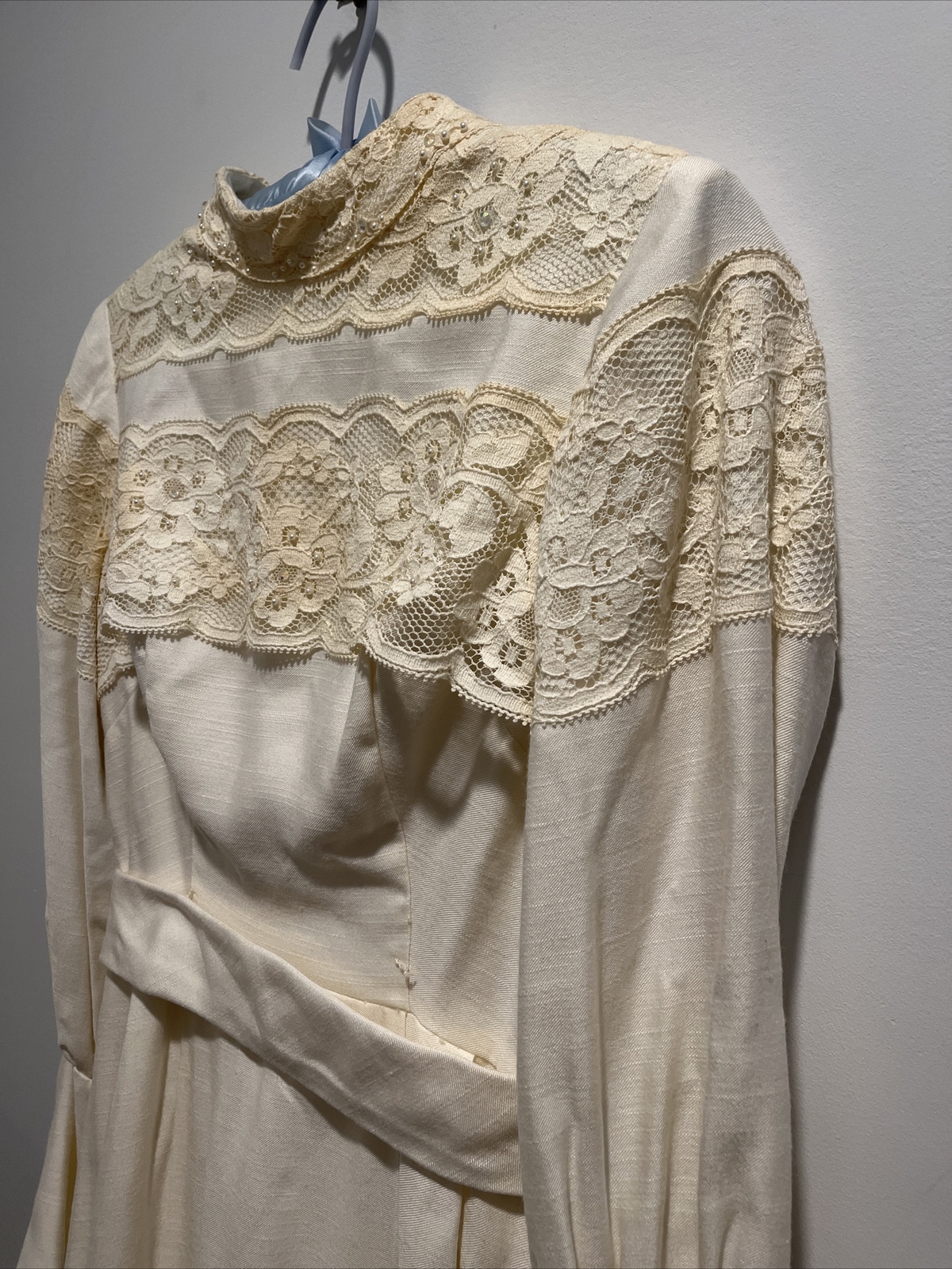 Vintage ABC ANGELAIR BY MONIKA Off White Wedding Dress~GORGEOUS!