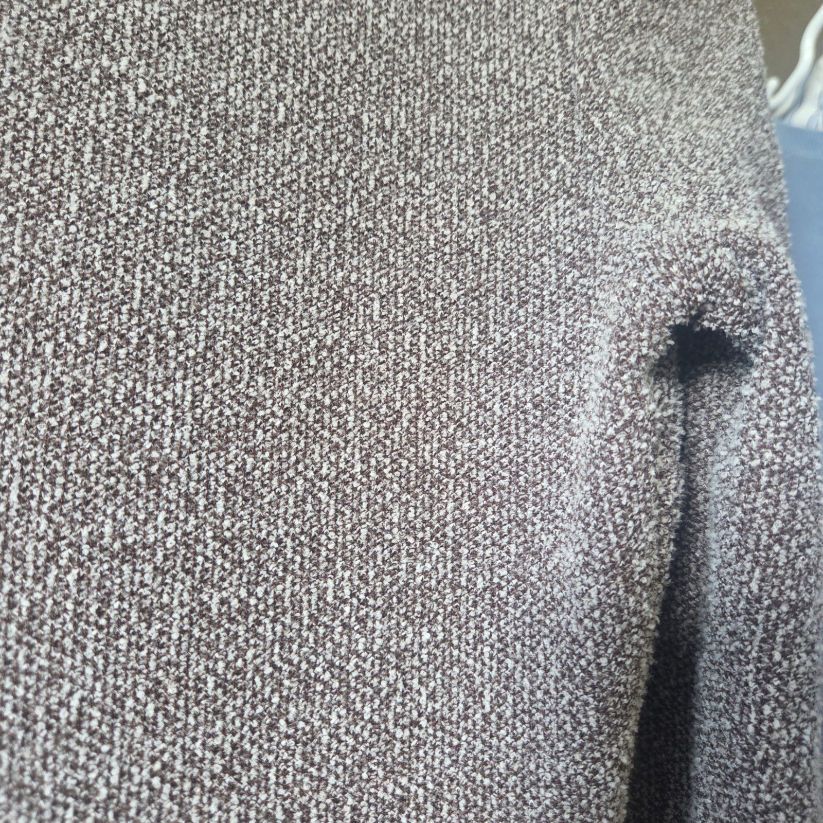Vintage Lagenlook Brown Wool Knit Dress Made in Europe Artsy Marled Cottagecore