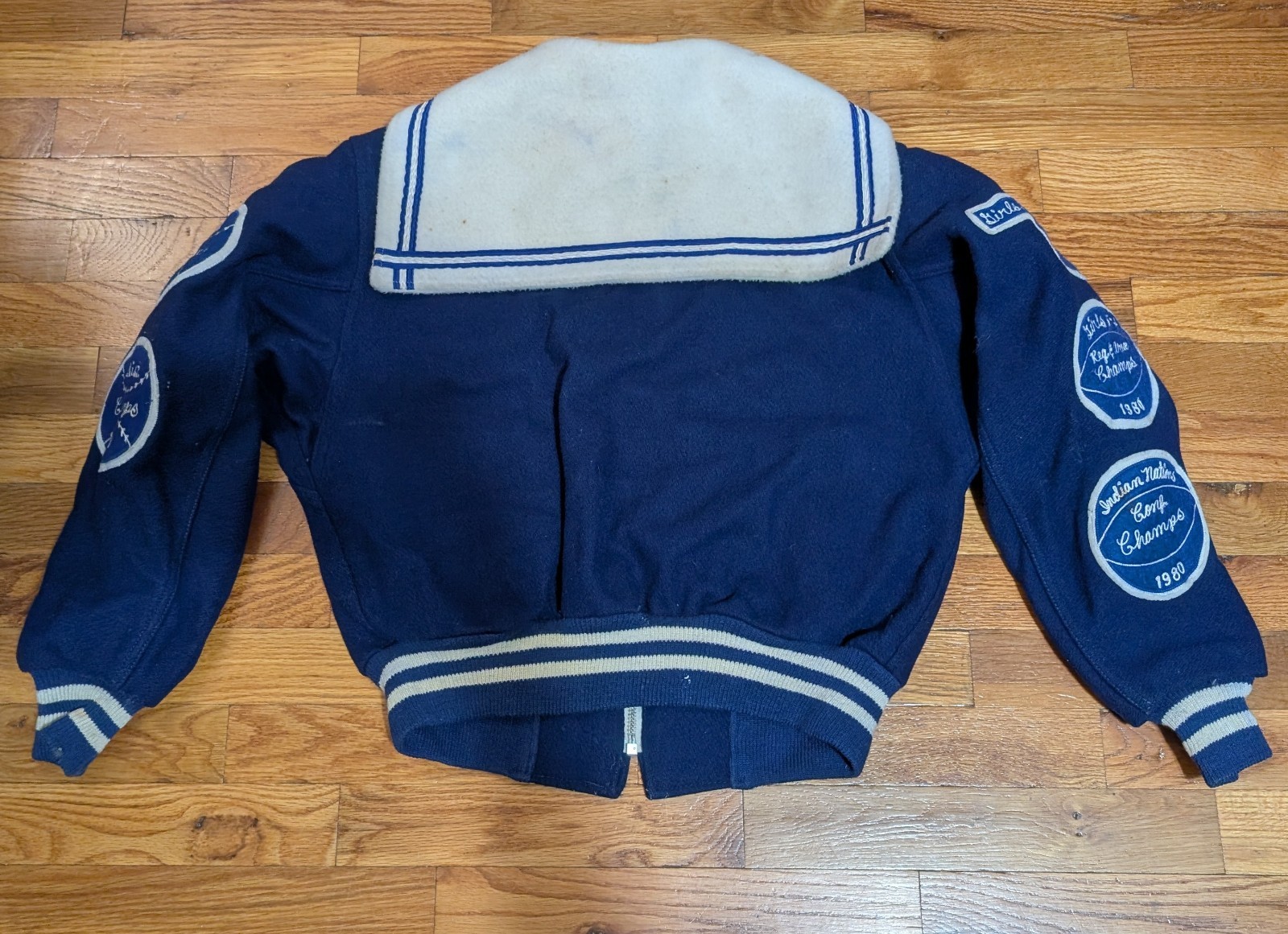 Vintage Butwin Varsity Jacket – Women’s Medium Coat – 1980 Oklahoma Champs Patch