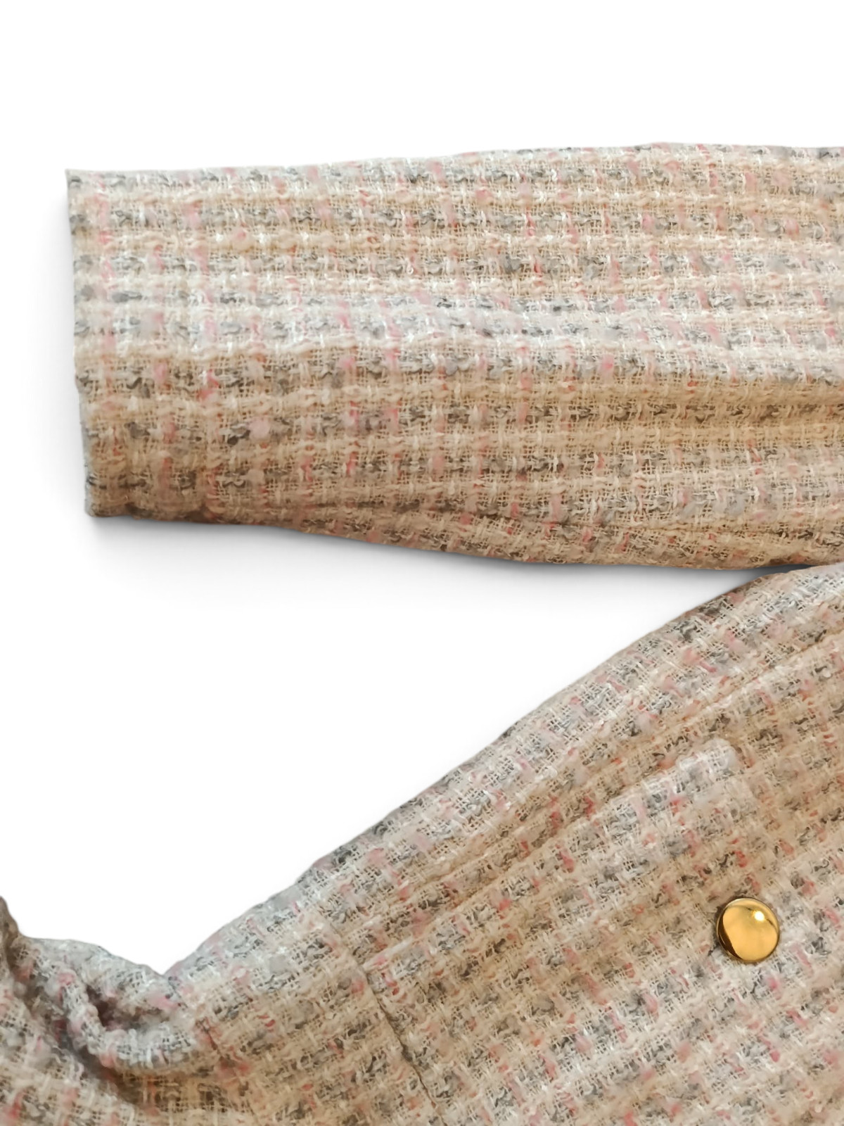 Max Heymans Rare Vintage Haute Couture Tweed Boucle Drop-Waist Flapper Dress M L