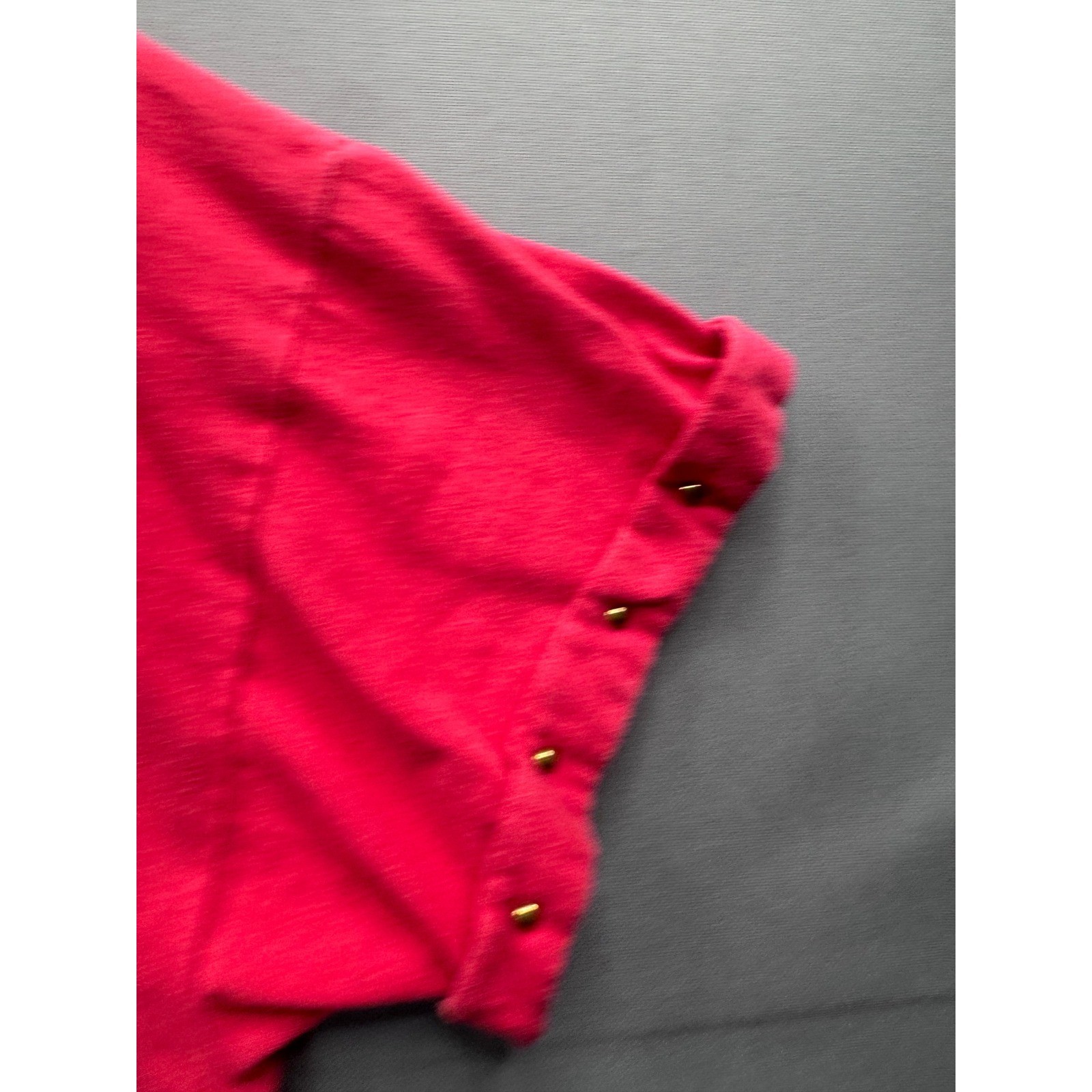 Fast Fashion of California Vintage Hot Pink Studded Charm Embellished Tee OS