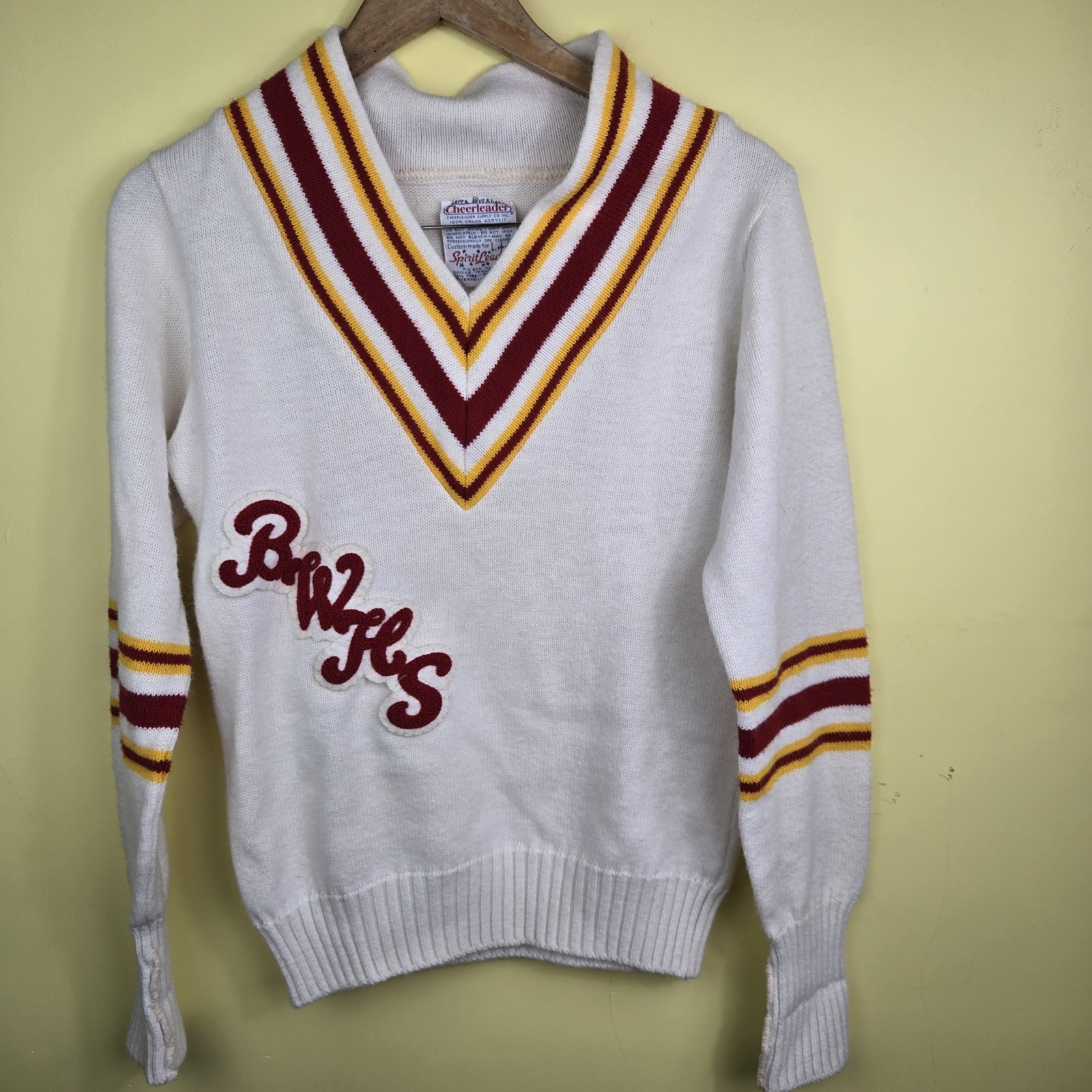 Vintage USA Cheerleader Supply Co. Dallas Texas Cheer Sweater – S??
