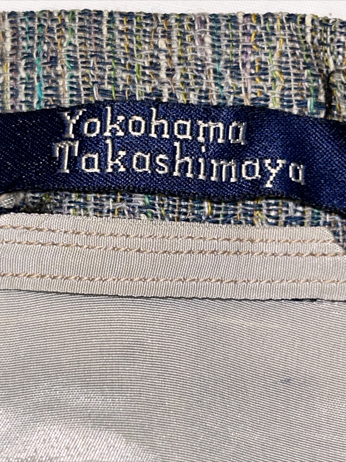 Yokohama Tokashimaya Gray Button Jacket Blazer Inner Tie Wide Sleeves Roomy