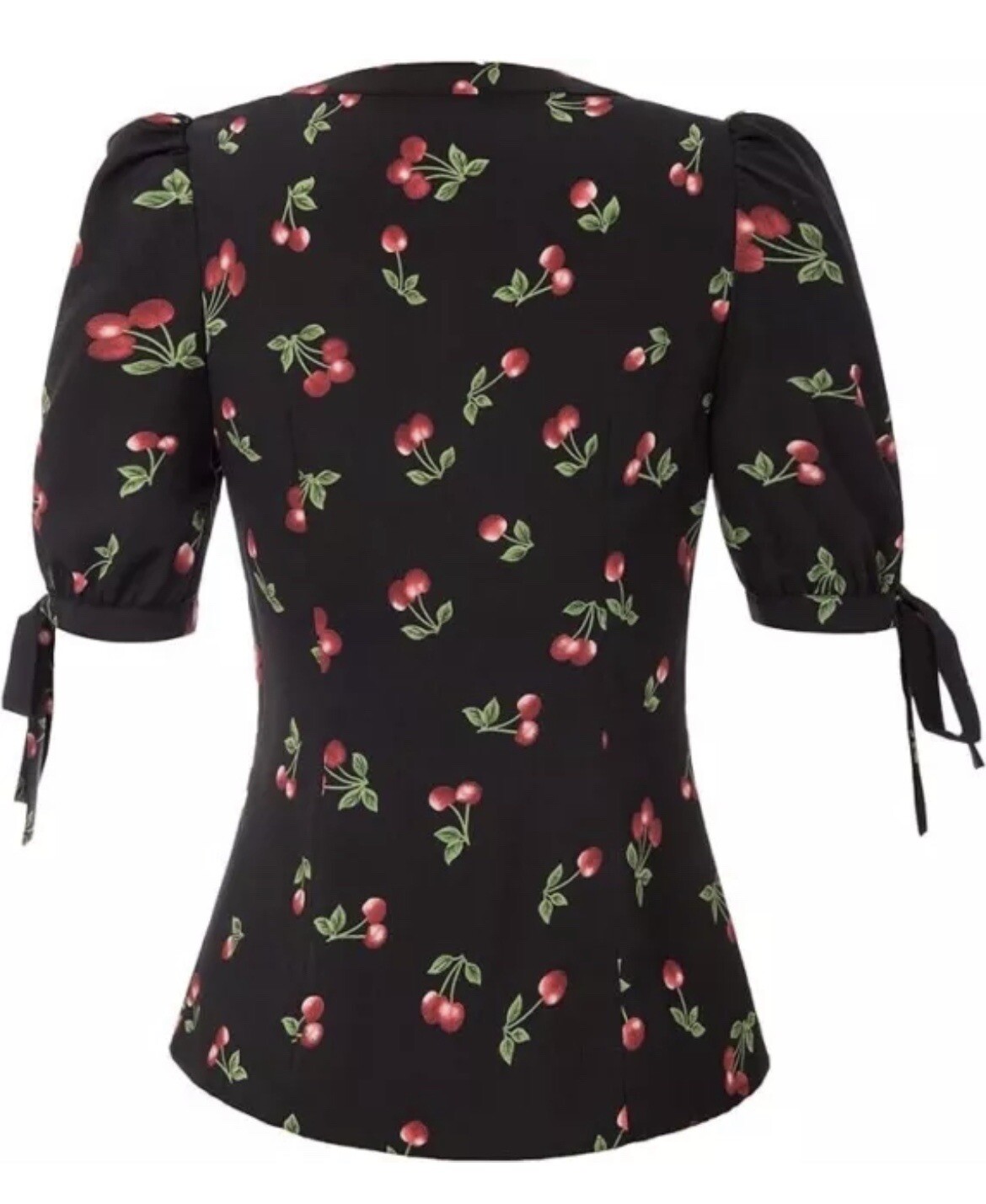 Belle Poque Pin-Up “Cherries” Blouse Size M 1950s Vintage Rock A Billy Style NWT