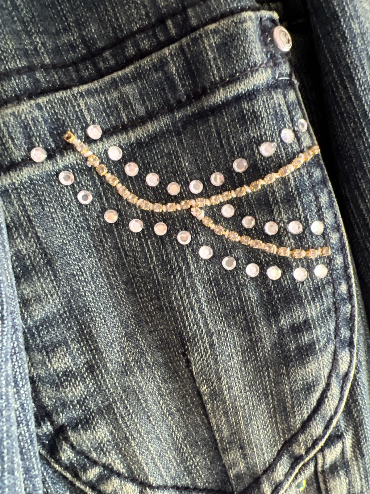 Vera Wang – Vintage Very Vera Stitch Needled Woman’s Jacket And Jean Pants Set
