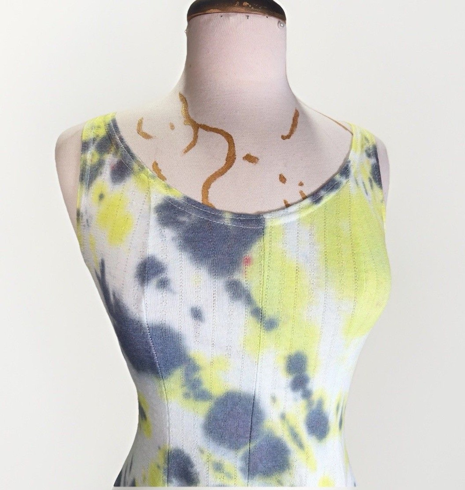 Eileen Dress Size S Vintage 90’s Tie Dye Dopamine Dress Maximalist Mini Dress
