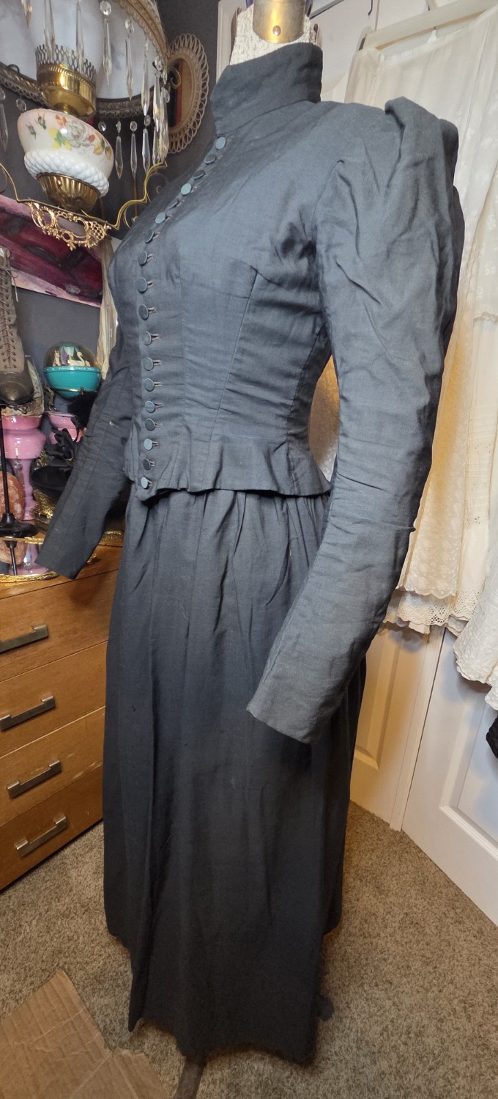 2pc. Black Victorian Riding Habit/Suit READ!