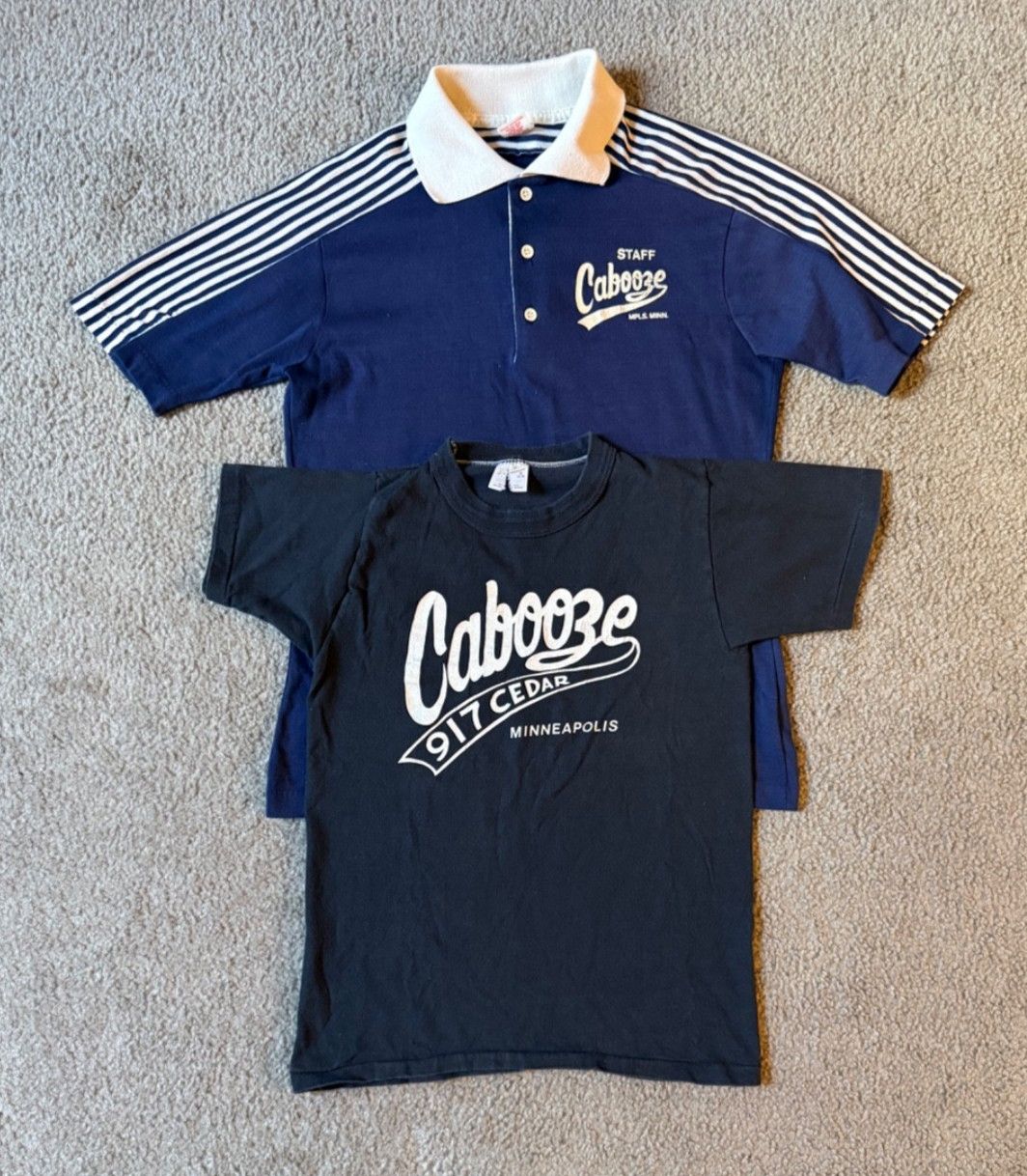 VTG 70s Cabooze Minneapolis Bar Staff Polo Shirt & T-Shirt – Women’s S/M
