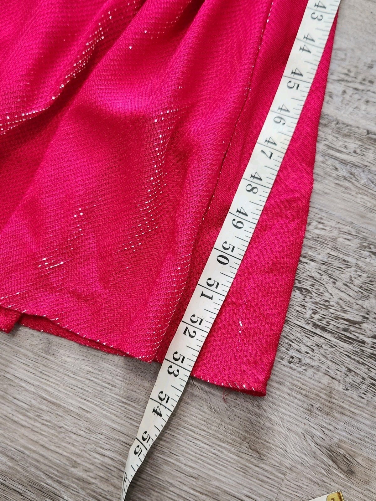 Vintage 90s Y2k Dress De Laru Prom Gown Halter Hot Pink Metallic 7 8