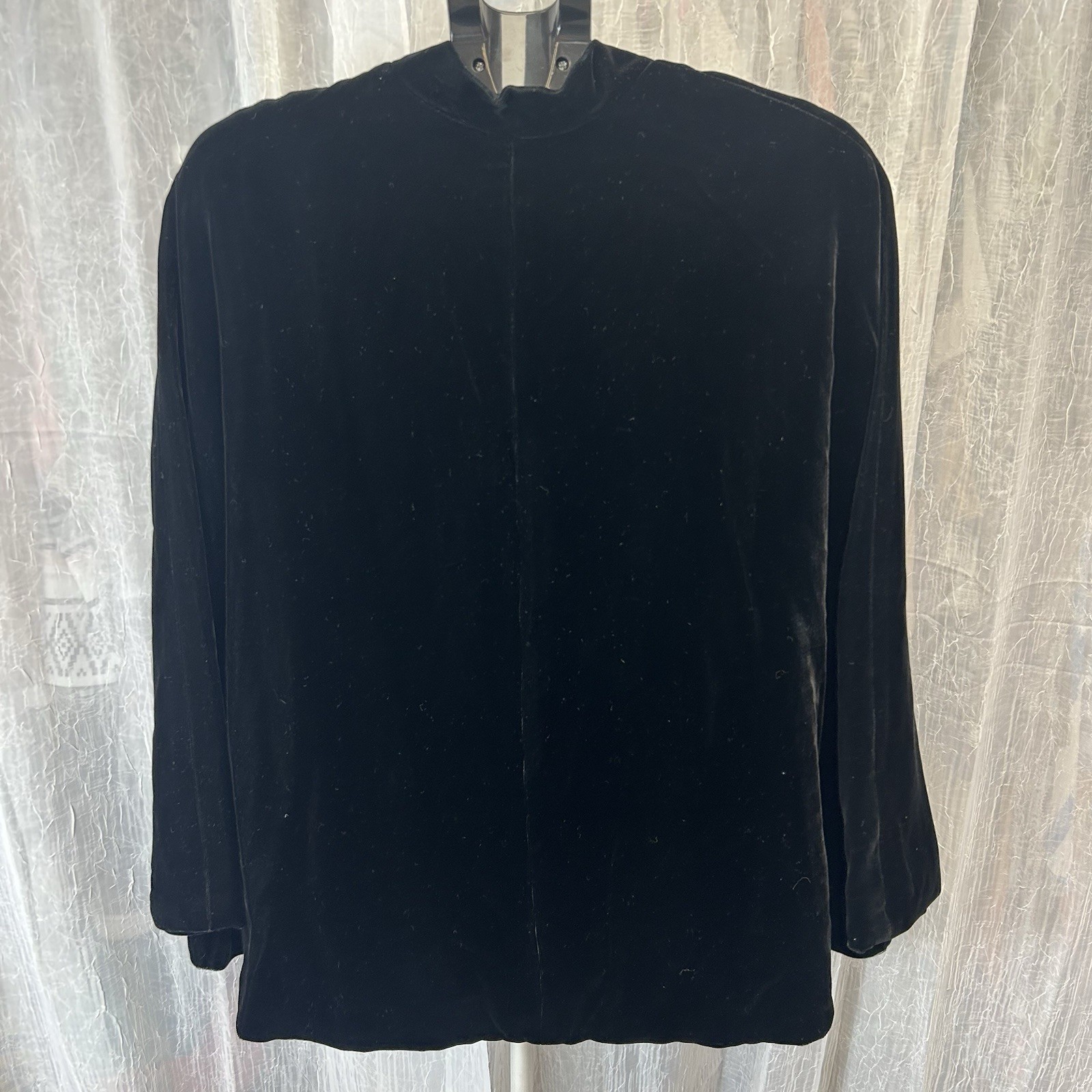 Vintage Queen Of The Capes Country Place Black Velvet Cape Romantic Goth