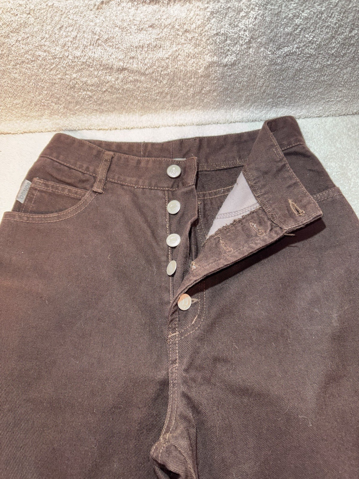 Vintage Bongo Blue Jeans, High Rise, Tapered, Heavyweight Jeans Size 9