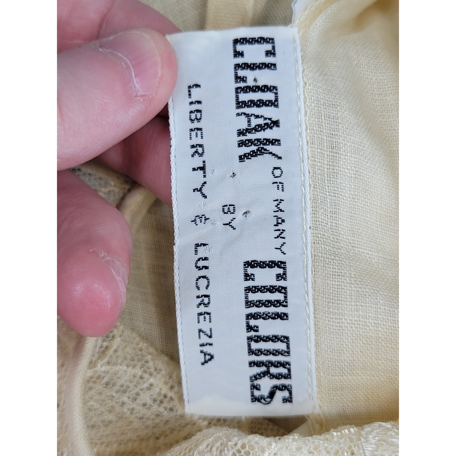 Vintage Cloak of Many Colors Linen Skirt Set Cream Lace Victorian Revival