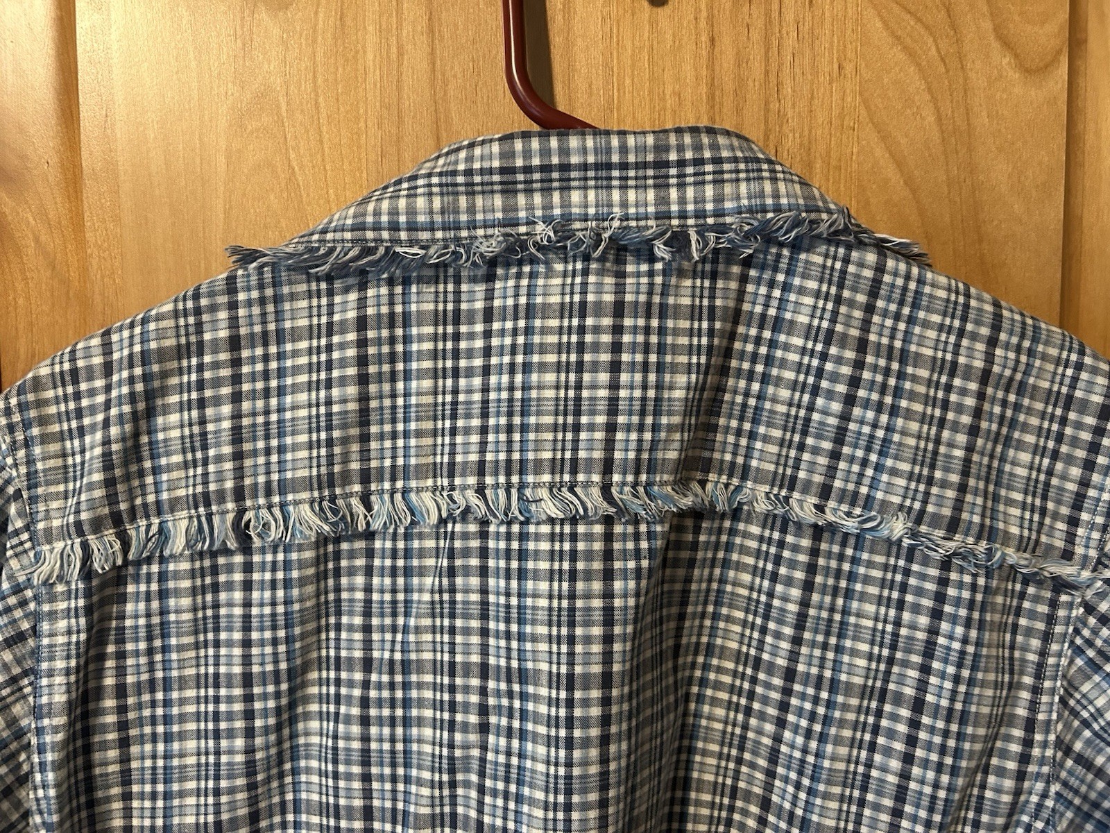 Wrangler Vintage Western Cowgirl Cotton Crop Top Front Waist Tie Metal Button XL