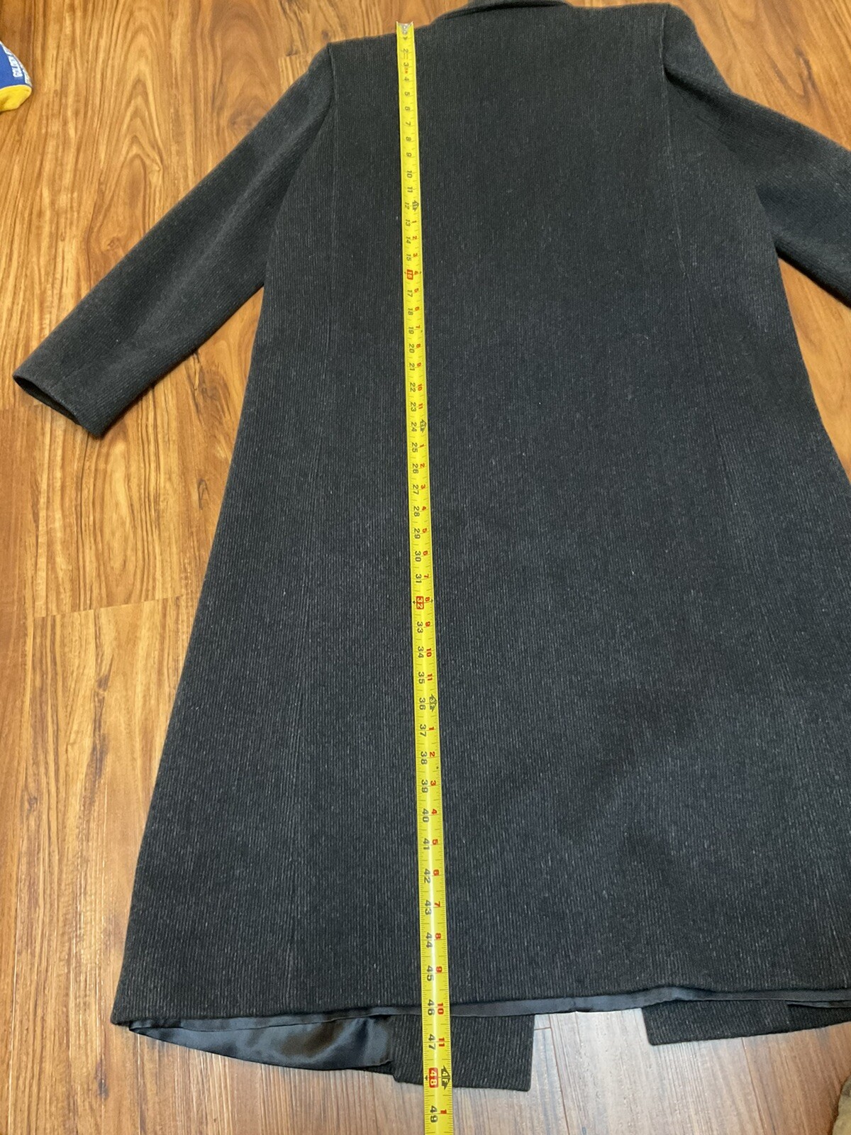 Vintage 80’s over coat winter jacket cashmere wool blend Women’s Black USA Union