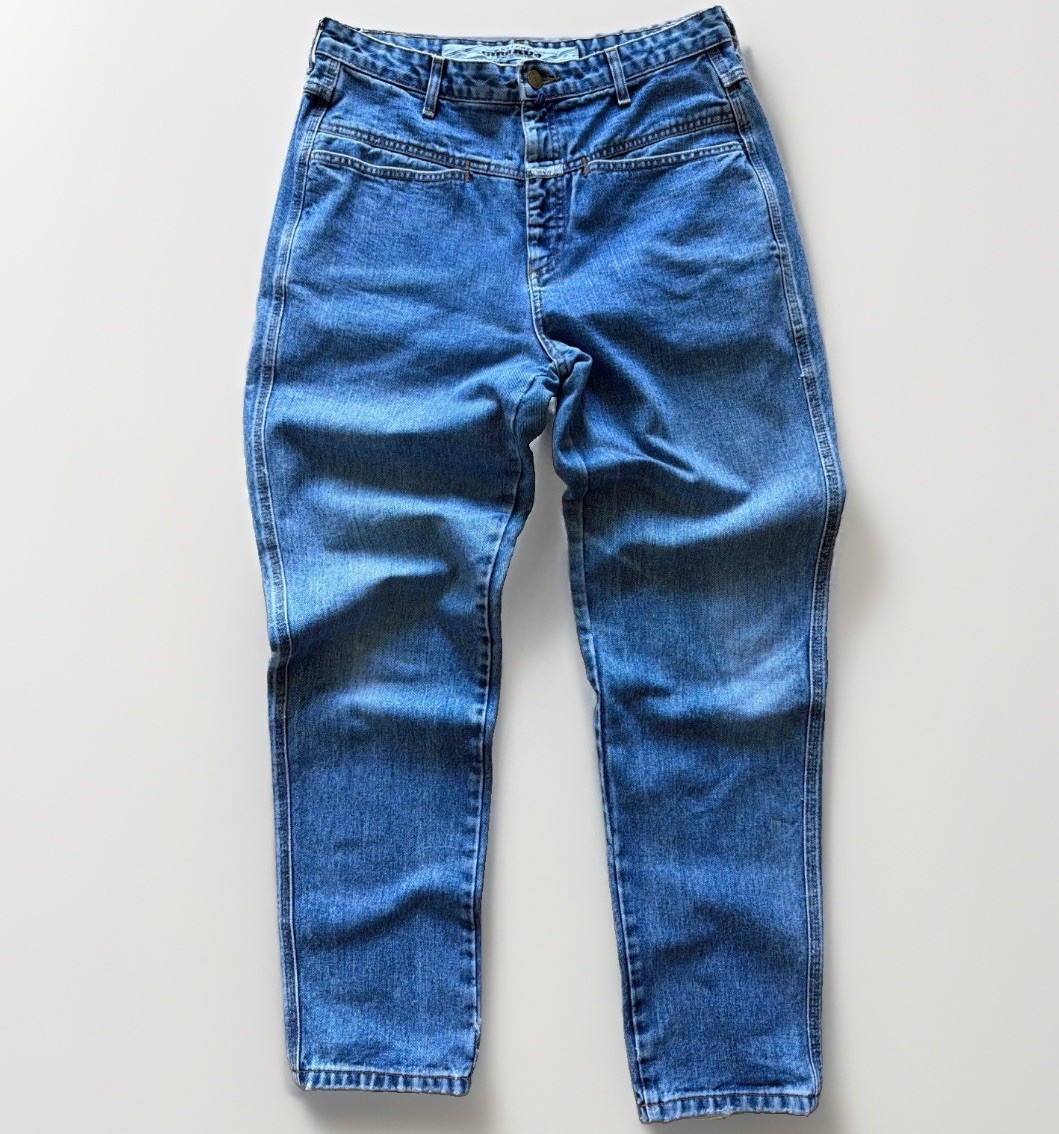 Vintage Stonwashed 90’s Marithé François Girbaud V-Panel Fly Tag Jeans Sz 13 14
