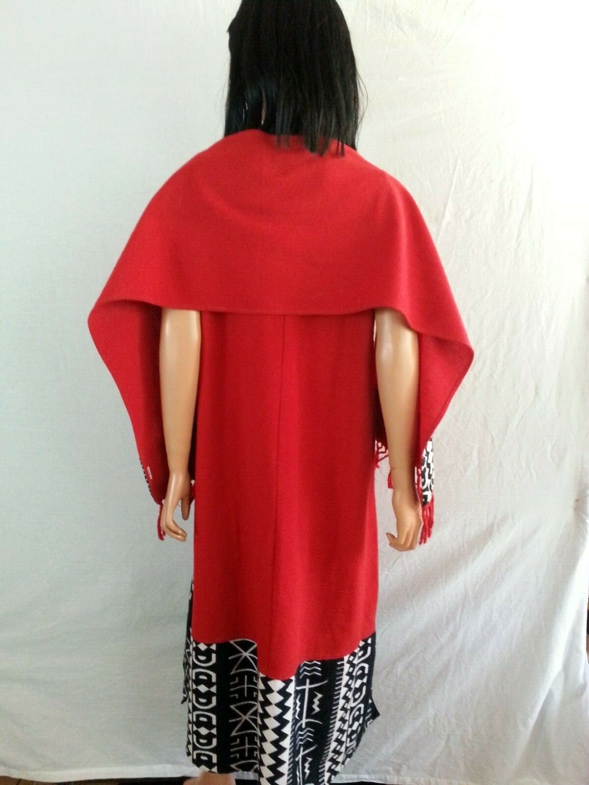Pegasus Fashion 3 PC Dress Suit Coat Shawl Red Black White Ethic 1 SZ REG to L