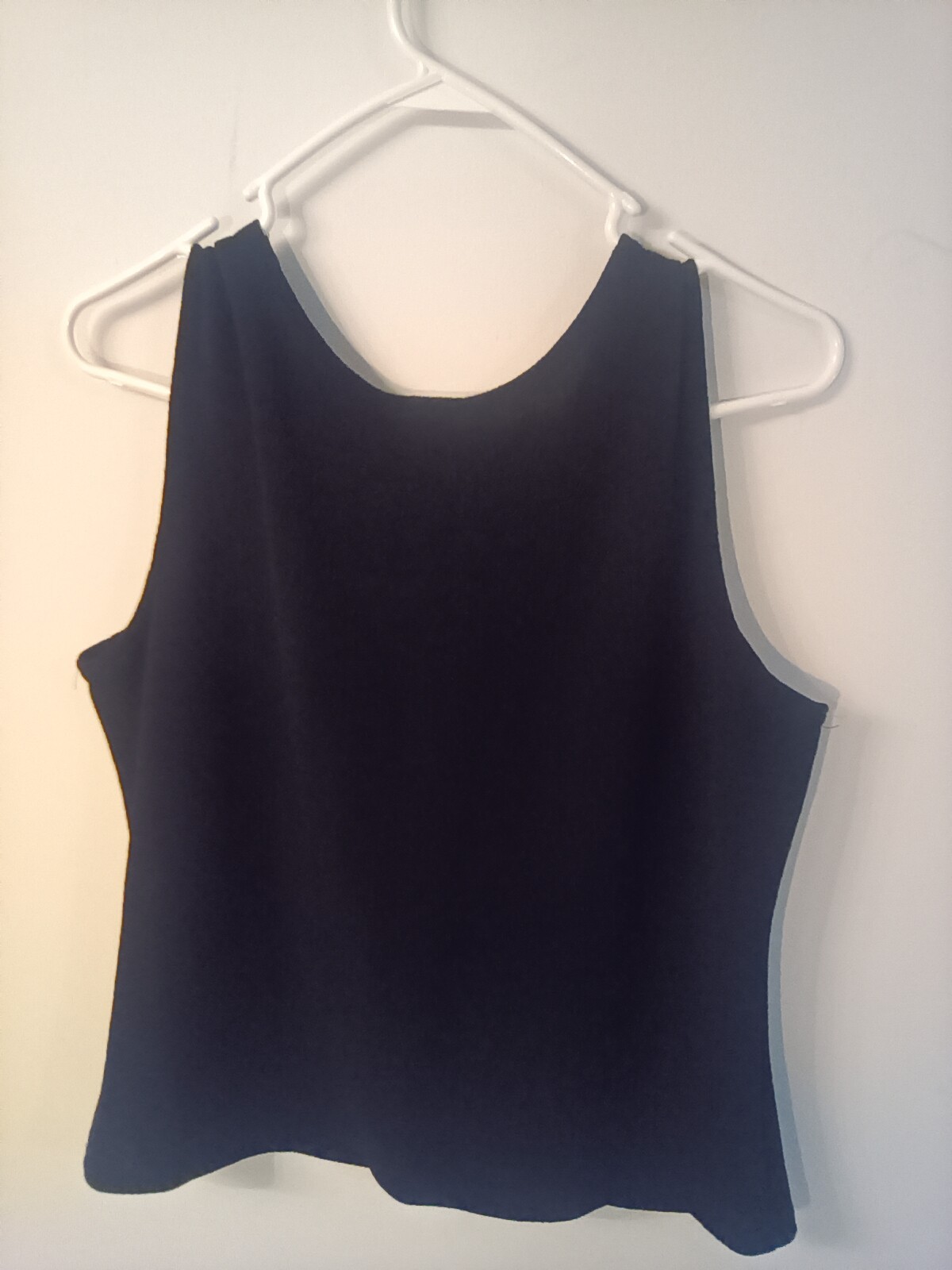 Vtg Rabbit Designs black sleeves top pullover Sz 14 polyester spandex