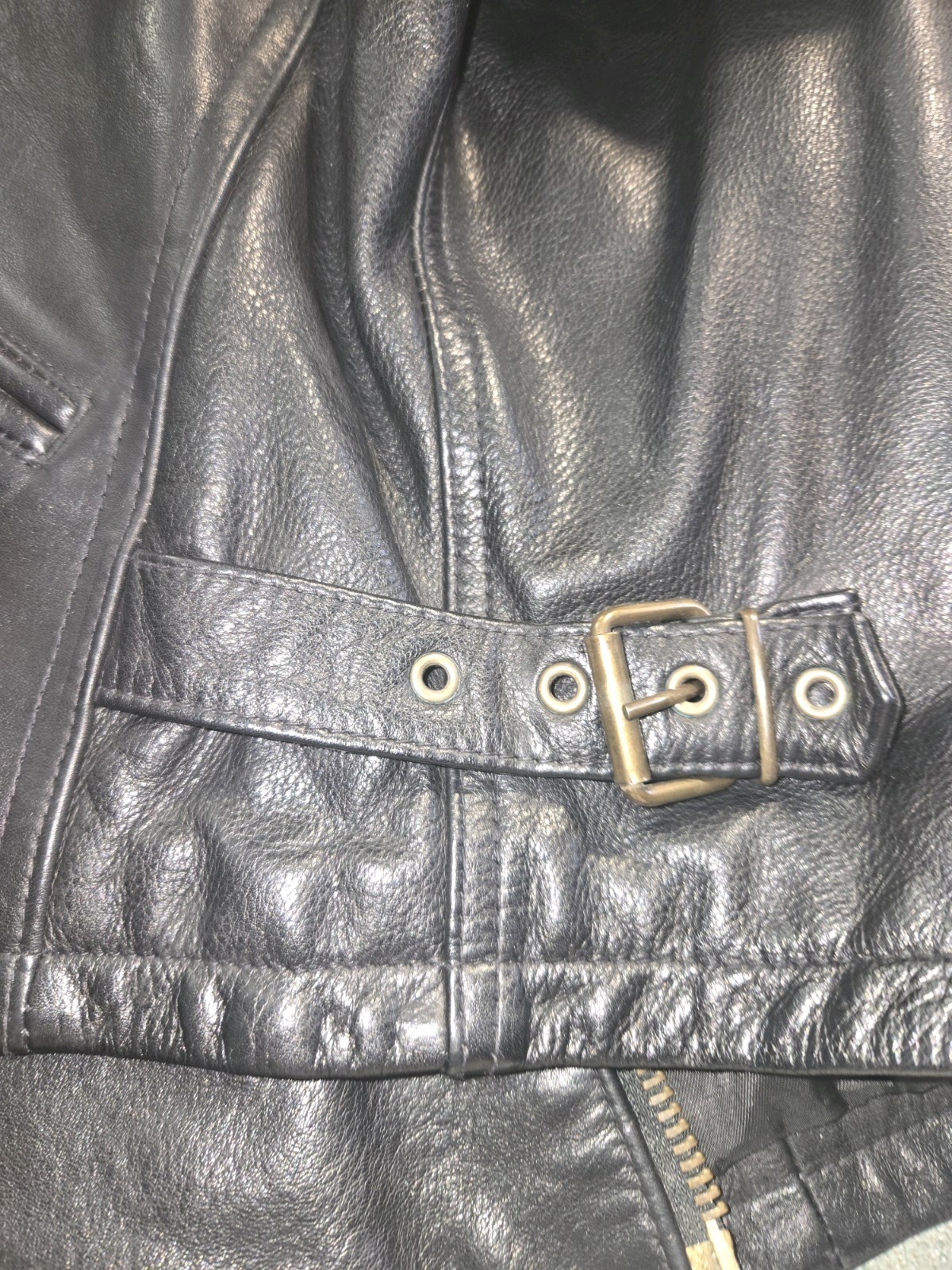 Vera Pelle Italy Leather Car Jacket Size Eur 54