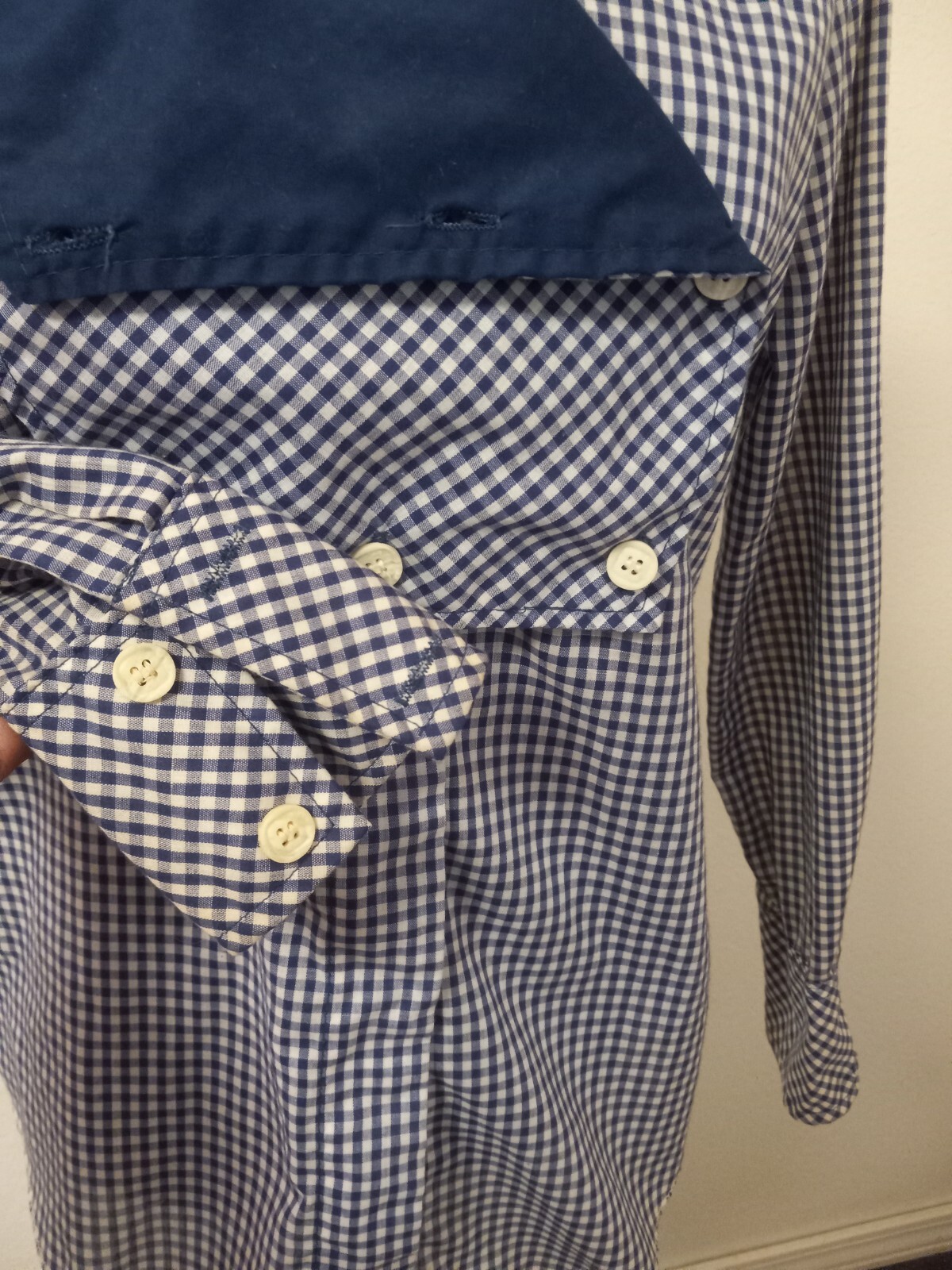 Women’s Western Shirt California Ranchwear H Bar C 34 Small Cotton Gingham VTG
