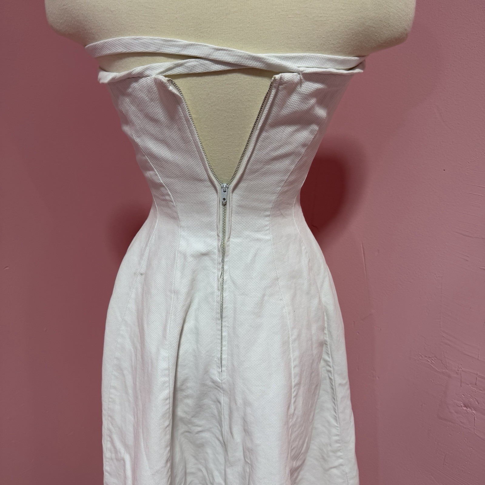 True Vintage 1950’s Pat Premo Grease Mid Century White Dress