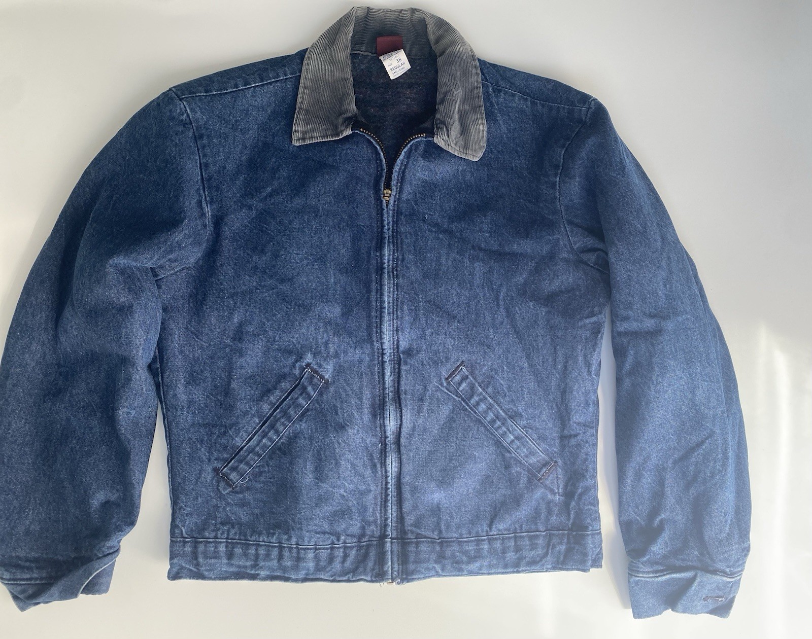 1980’s AUTHENTIC BIG BEN WOOL BLANKET LINER USA MADE VINTAGE JACKET 38 Reg