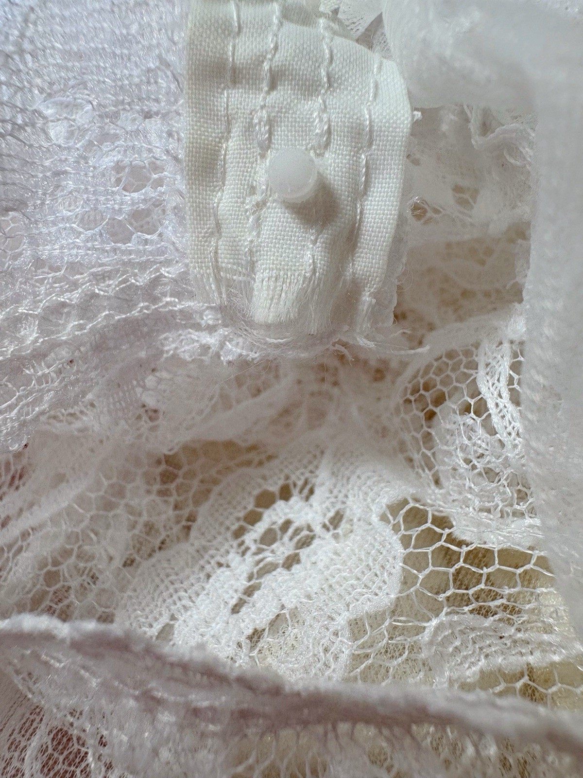 Vintage 80s Lace Pink White Lingerie Teddy Nightgown Romper Bodysuit USA Kawaii