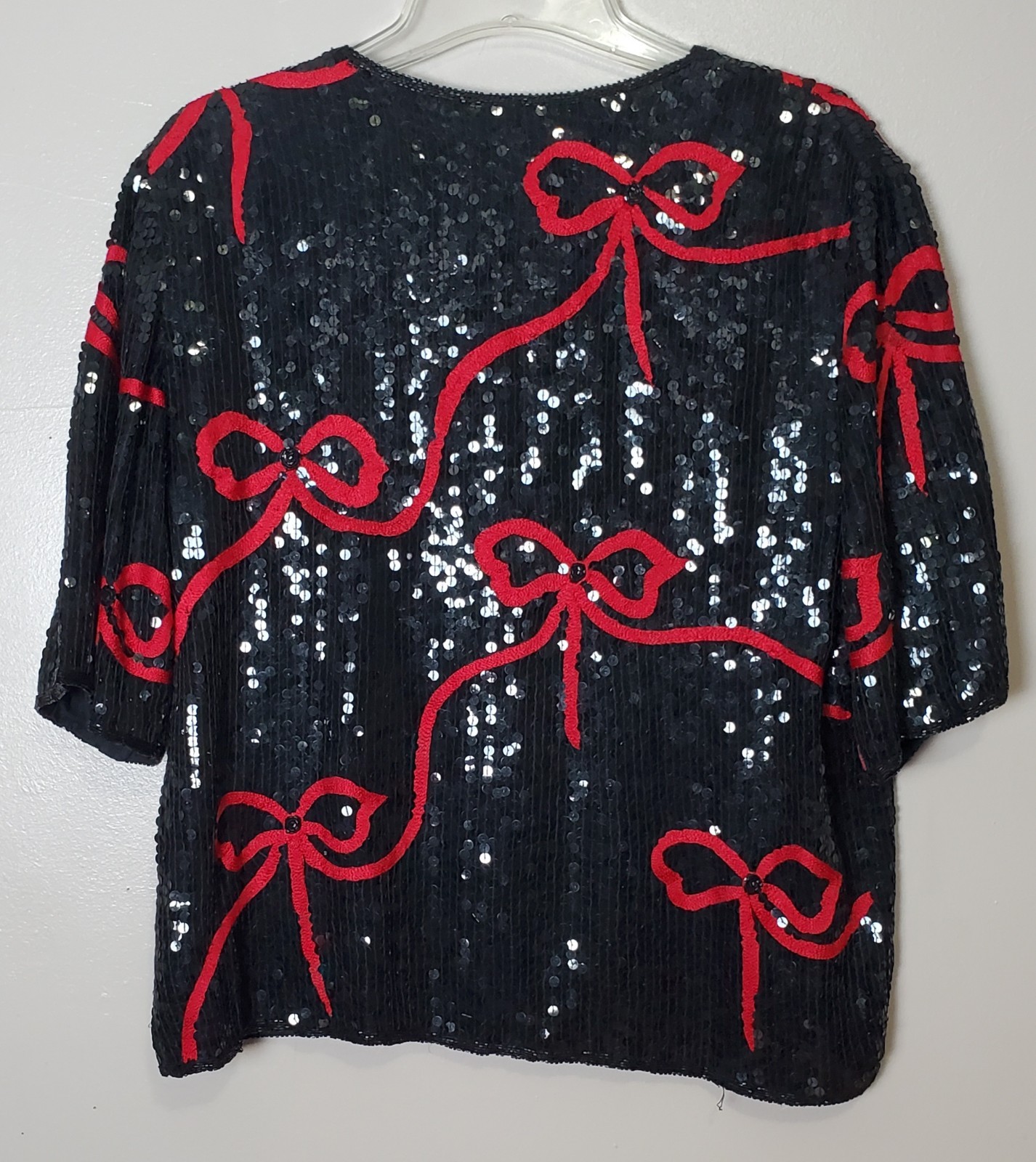 Vintage Sequin Romantic Glam Hollywood Silk Bows Flirty Indie Vanguard Valentine