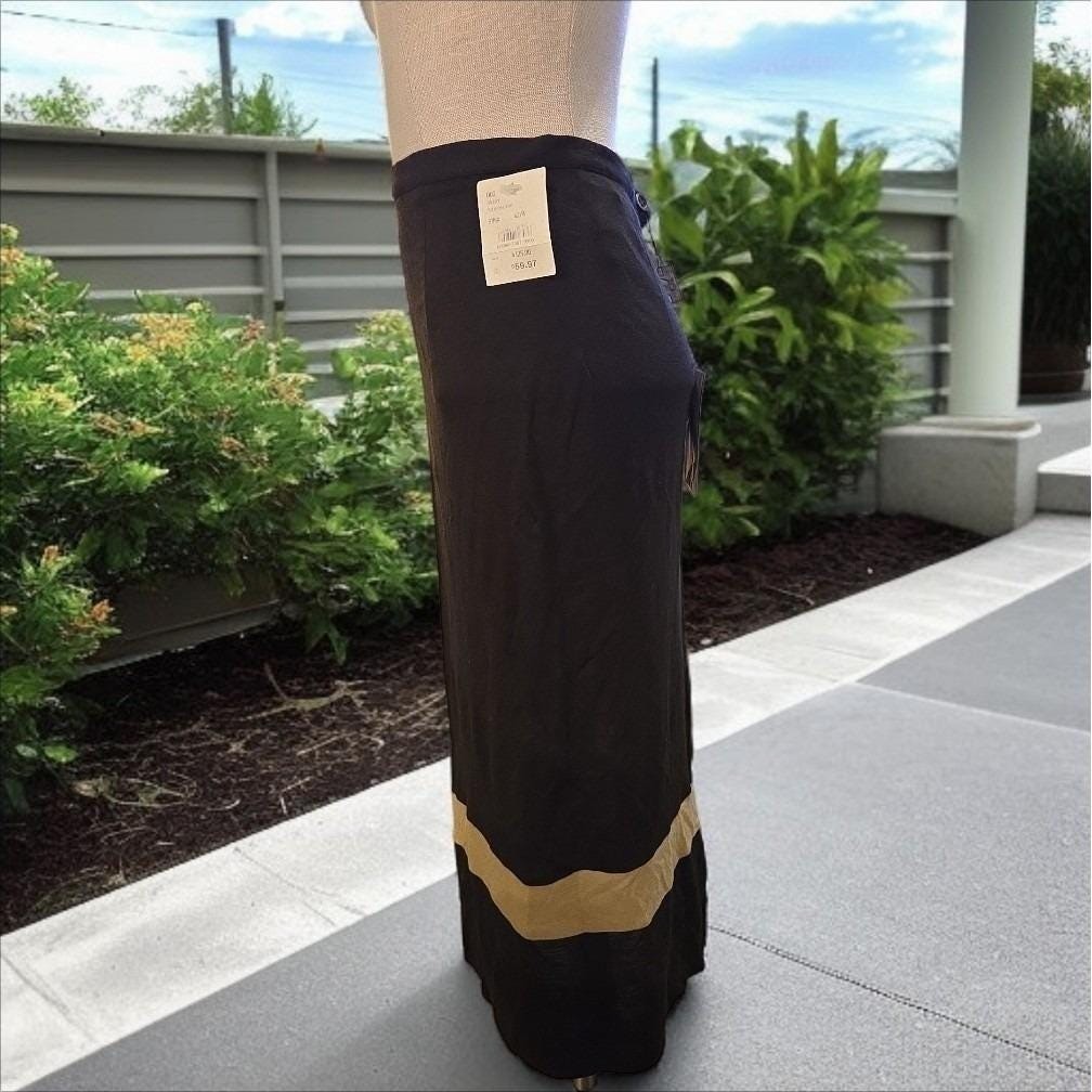 Vintage Dolce & Gabbana Gonna New Brown Maxi Skirt Made In Italy SZ 42