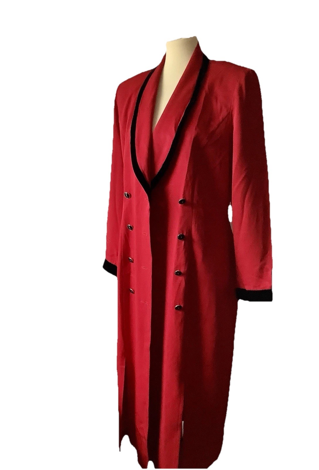DANNY & NICOLE Red “Coat Dress” (M See Measurements) Excellent VTG condition
