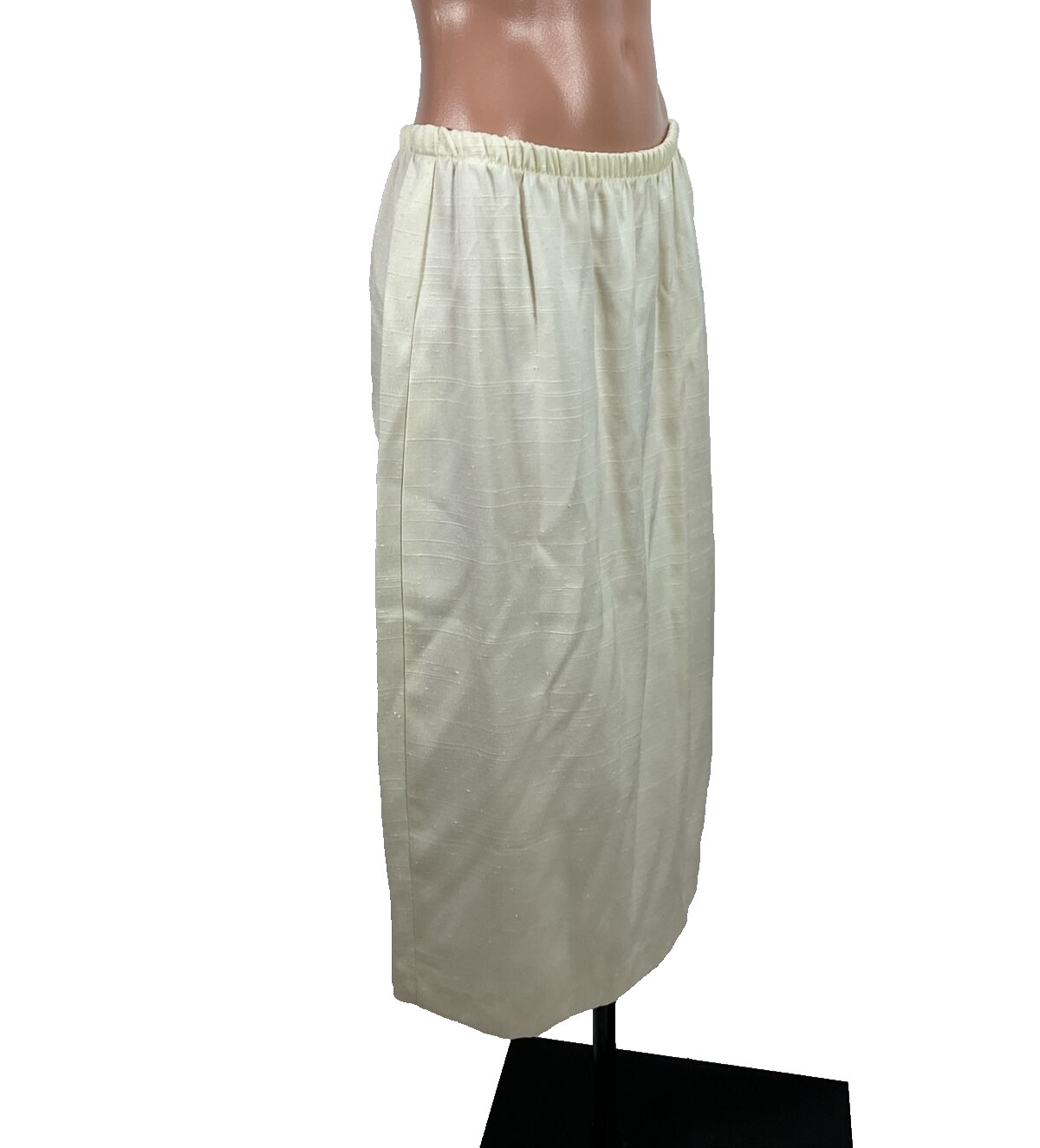 LORAC ORIGINAL Vintage Skirt Suit NWT Linen Like Puffy Shoulder Sleeve UNIONMADE