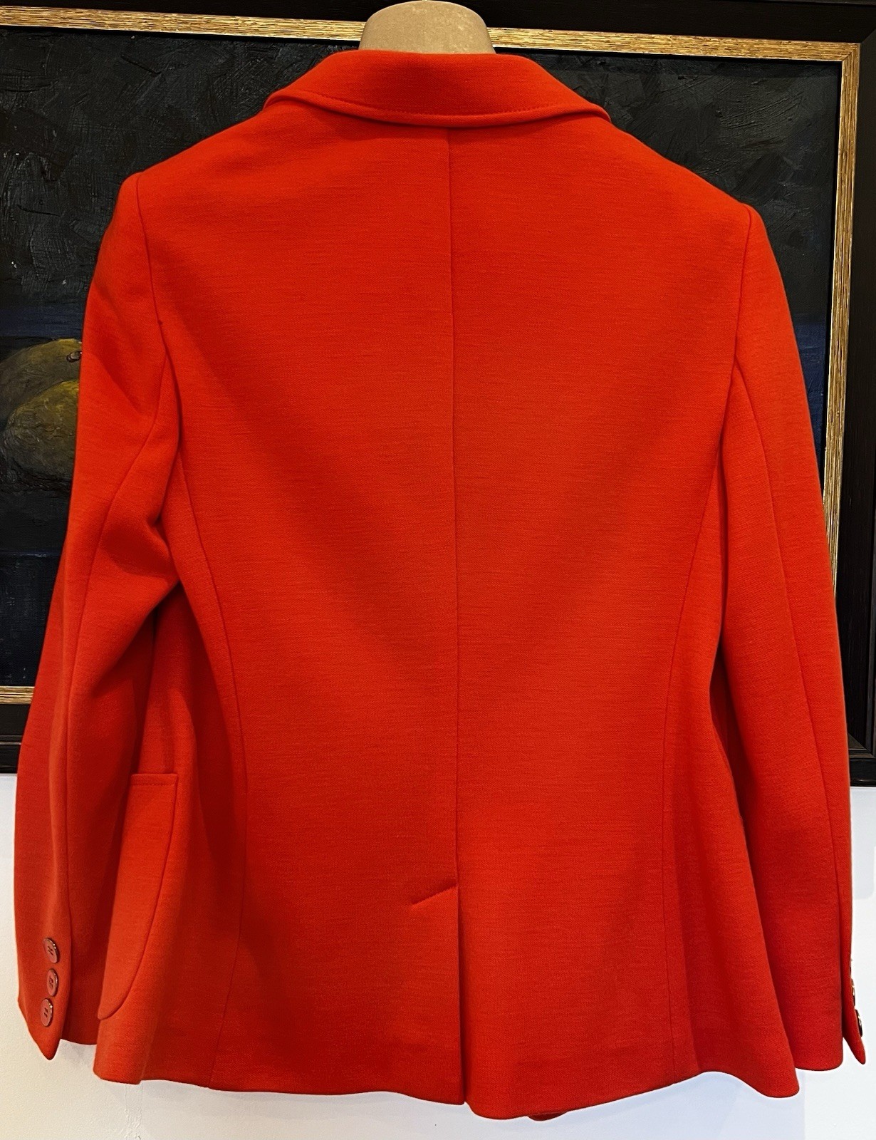 Blazer Jacket Louisa Spagnoli Size M Italy Wool Gorgeous Peach