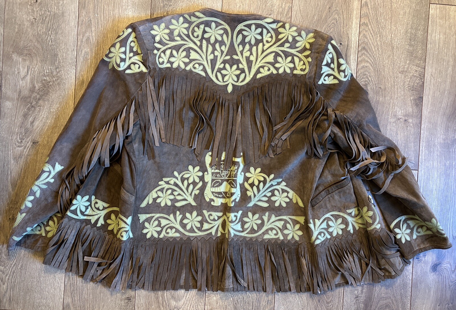 Gorgeous Vintage „Cuera Tamaulipeca” Custom Art Mexican Leather Fringe Jacket