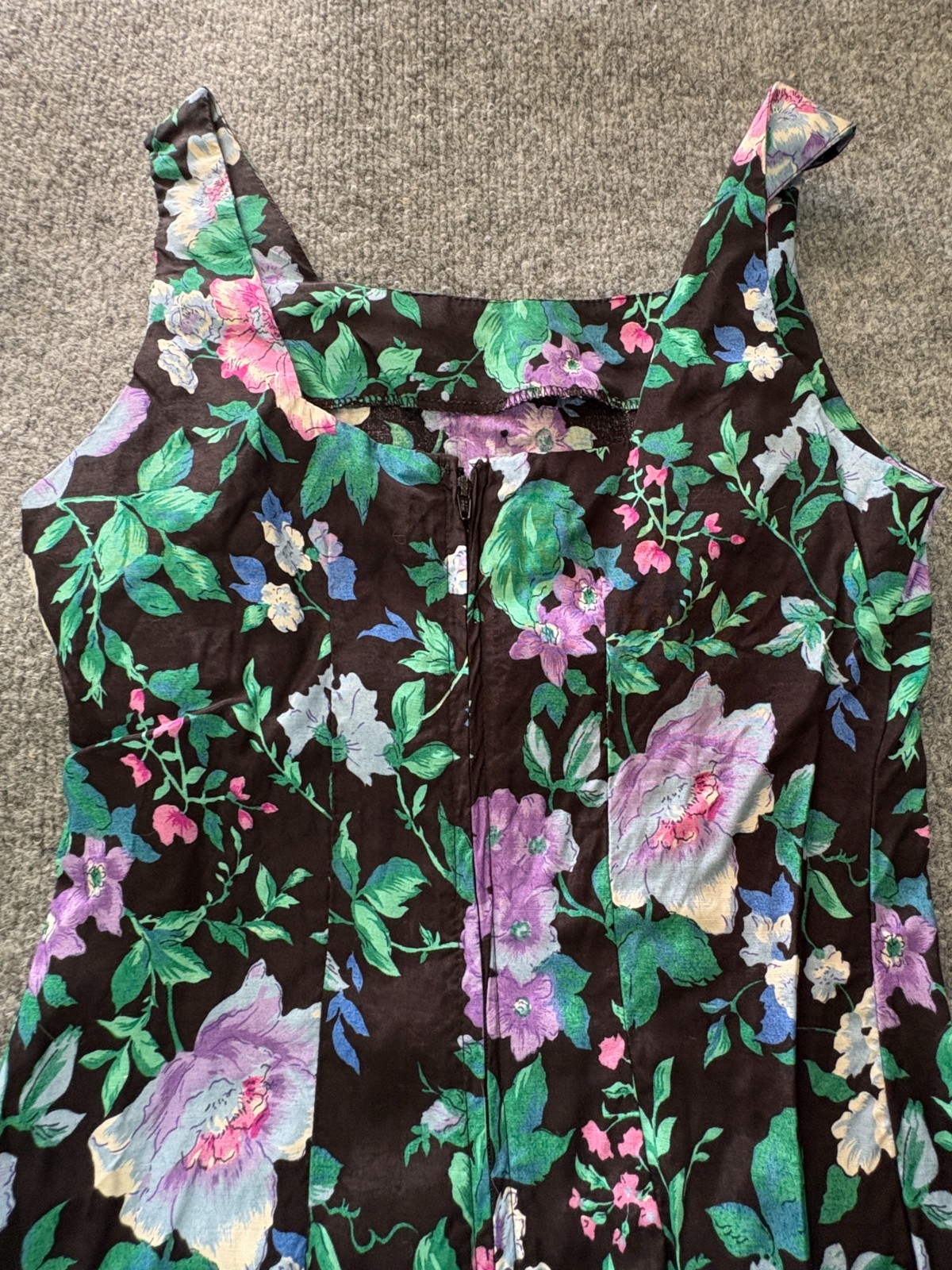 DAWN JOY Formal Dress & Jacket Outfit Button Up Womens 3 – 4 Floral Black VTG