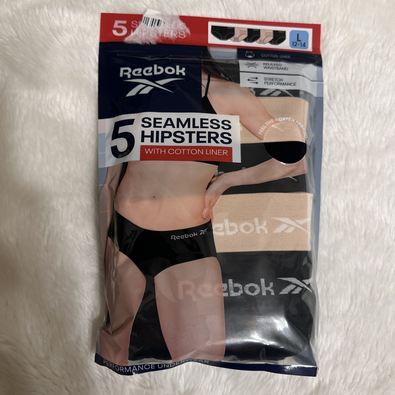 Reebok Women’s 5-Pack Tag-Free Soft Seamless Hipster