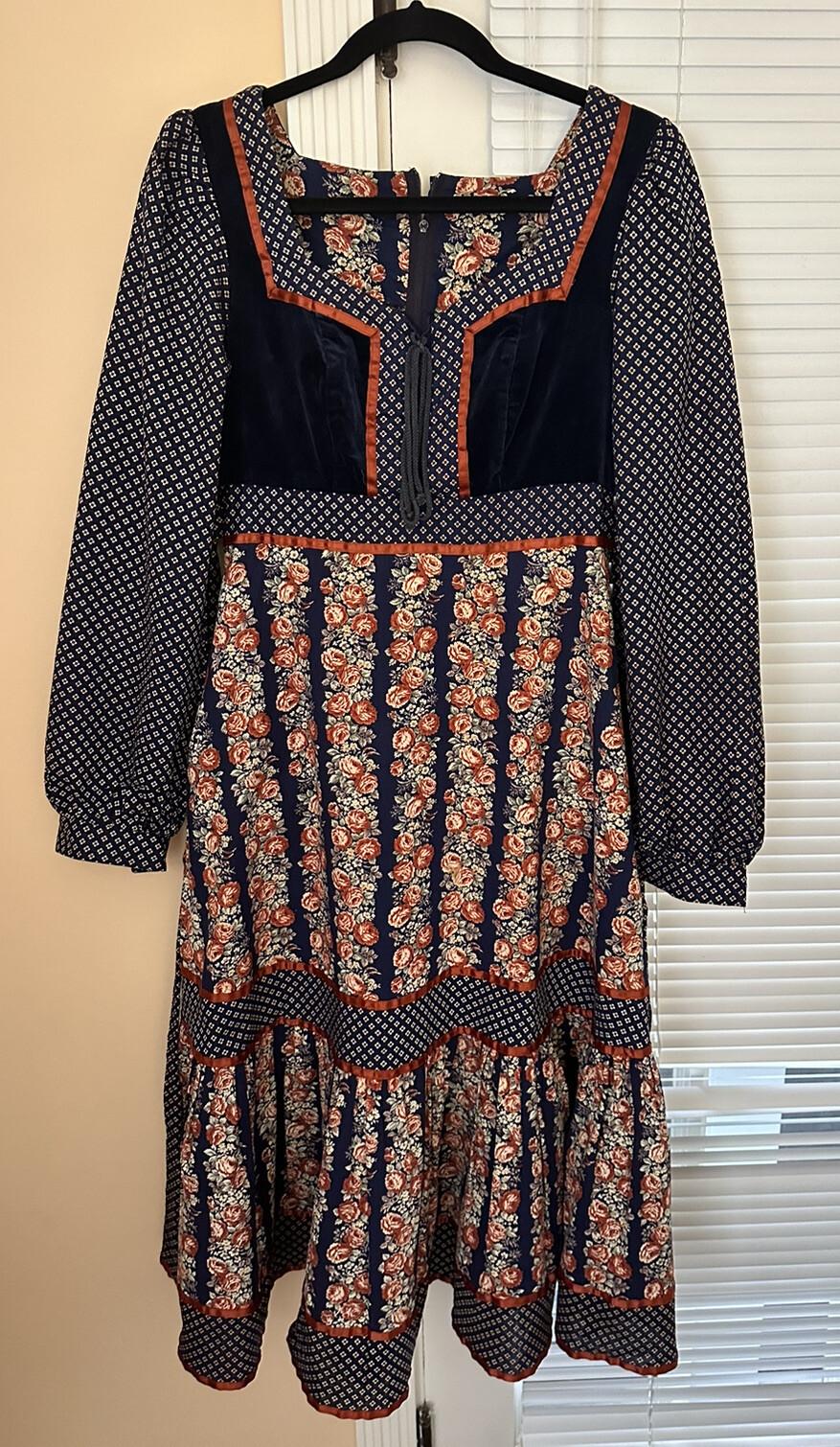 Gunne Sax Jessica Dress Women’s Cottagecore Romantic Rose Prairie 70’s