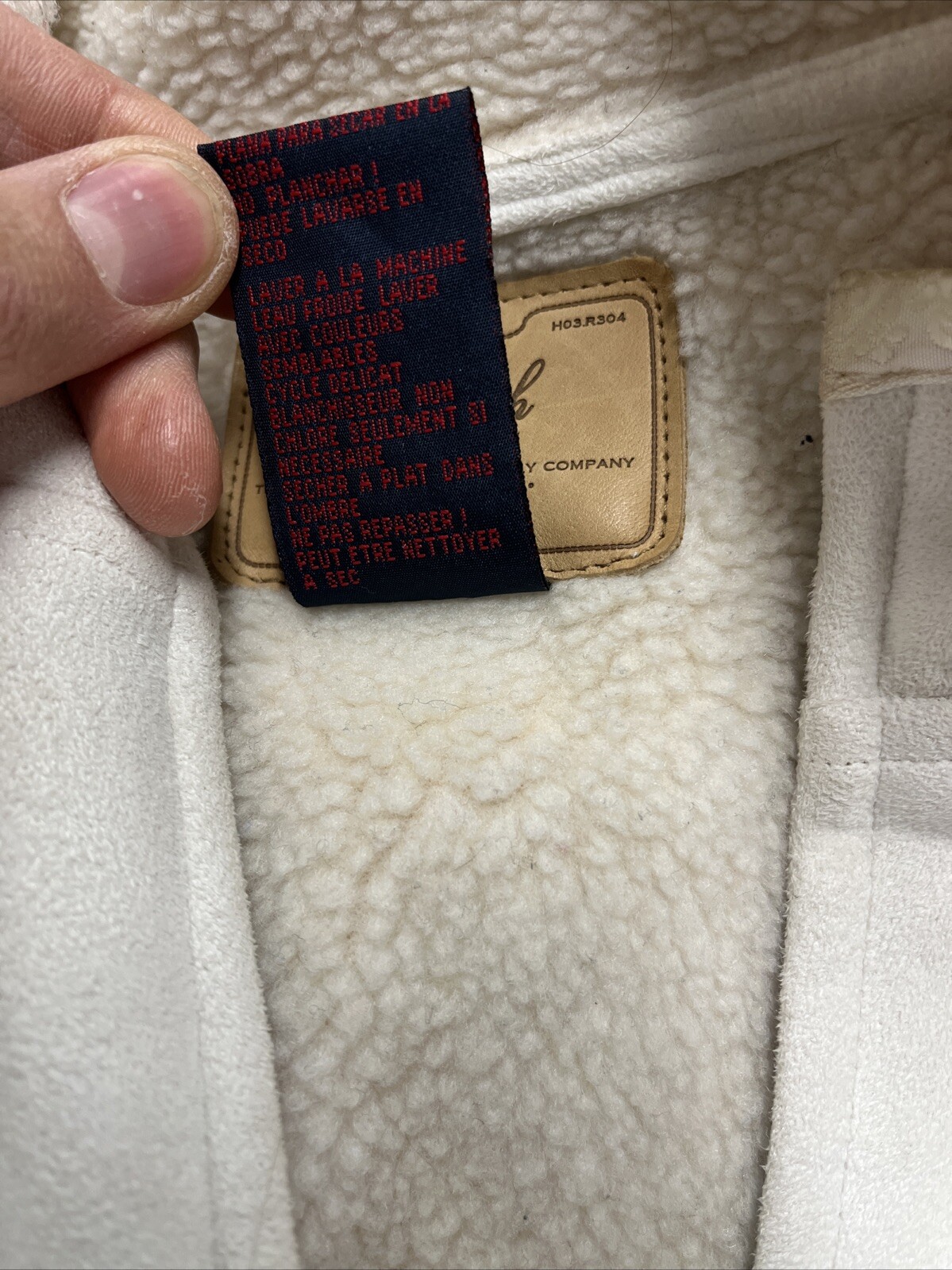 Vtg RALPH LAUREN Palomino Women Faux Suede/Sherpa Vest Cream Colored – Sz Small