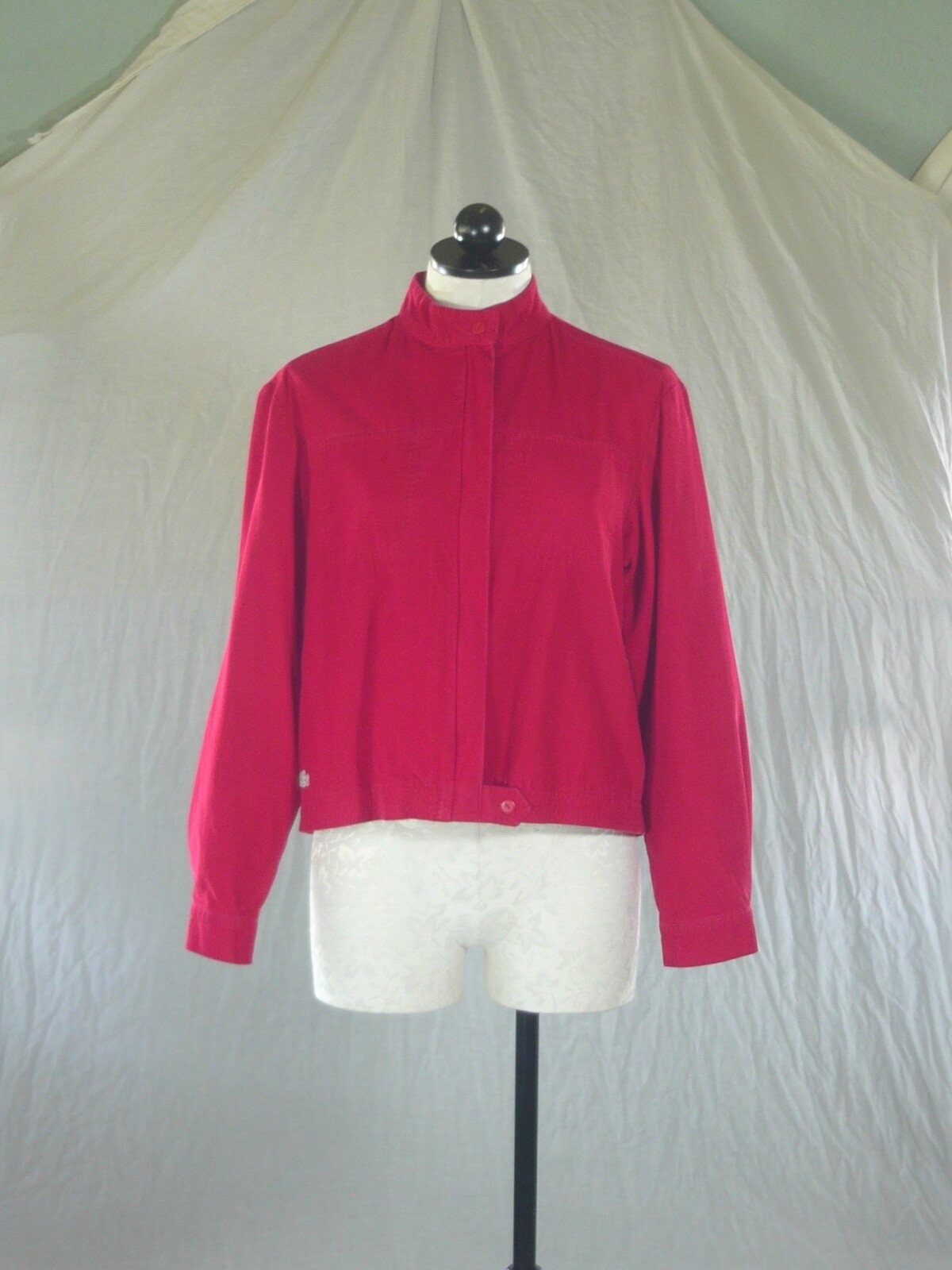 IZOD LACOSTE vintage 60s RED CORDUROY JACKET hipster prep made in Japan L