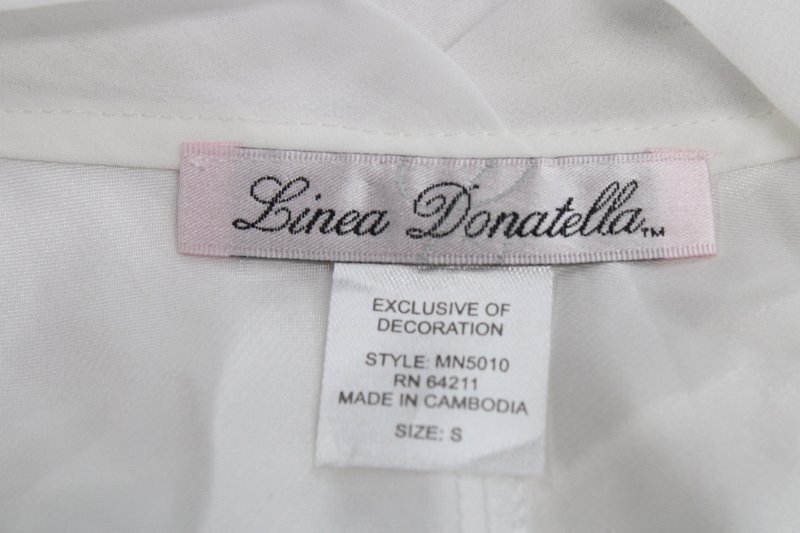 Vtg Linea Donatello Nightie S White Satin Bridal Lace Nightgown Fairy Whimsical