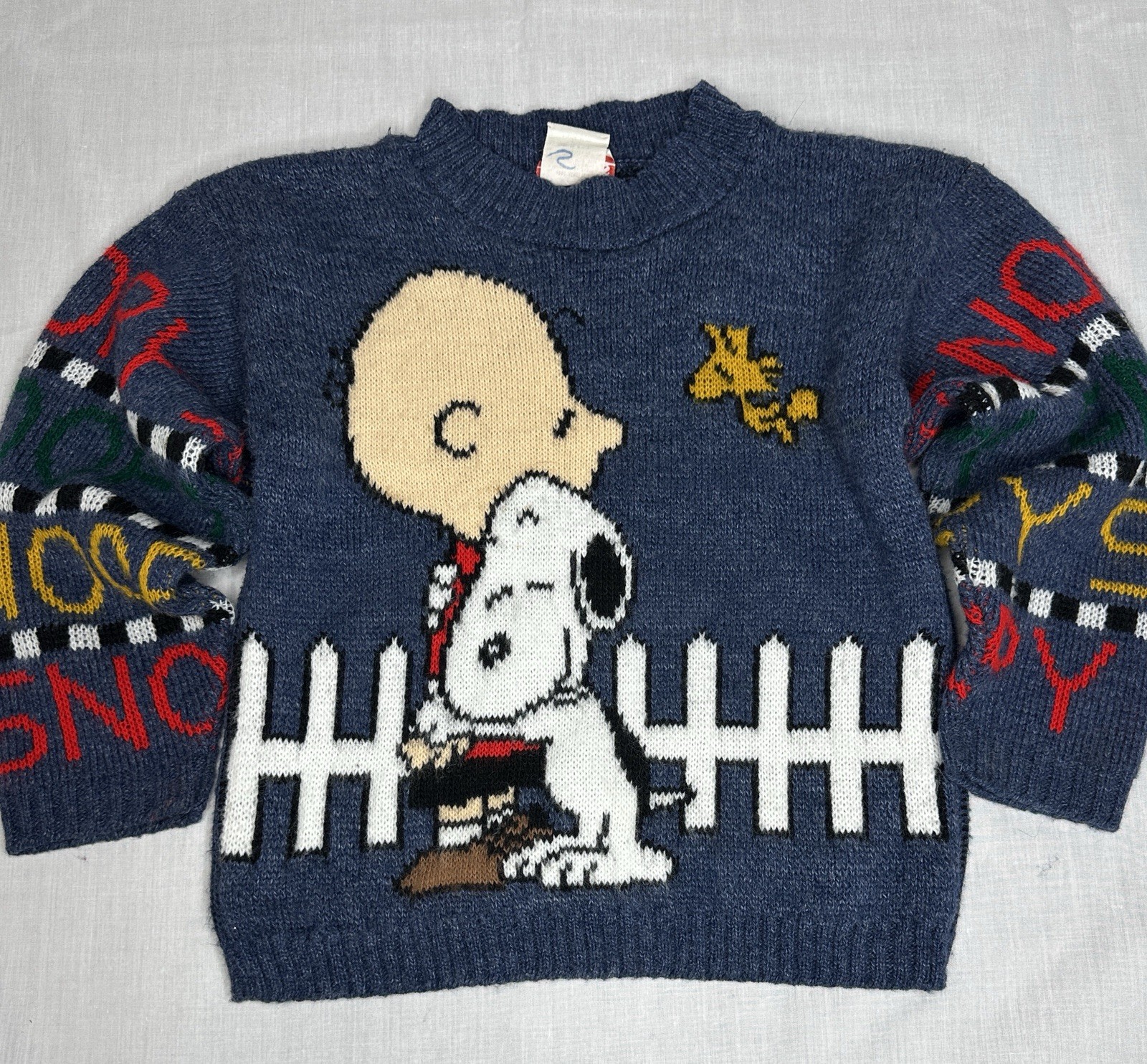 Vintage Snoopy and Friends Made in the U.S.A. Sweater Size M See Description