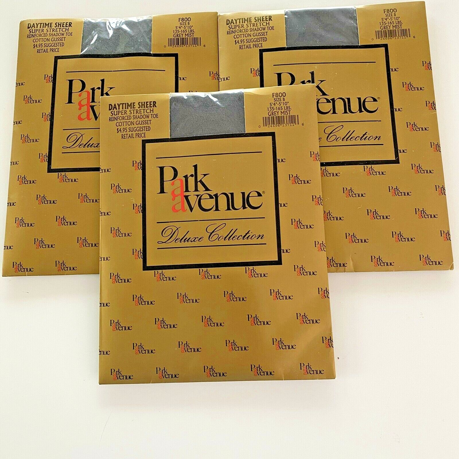 Park Avenue Panti Hose Grey Mist Lot Of Three B 135 165 LB 5 4 5 10 Vintage
