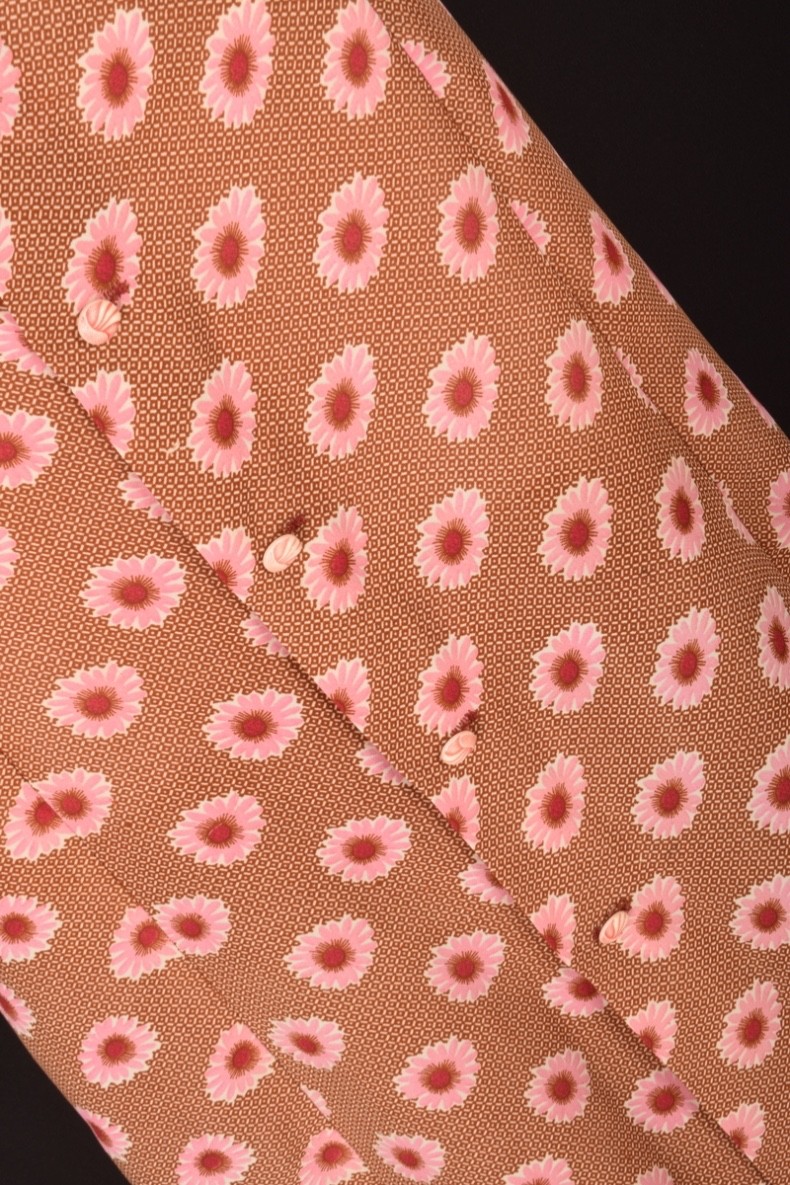PRETTY FLORAL PRINT 90s vintage shirt dress – M/L (see measurements)