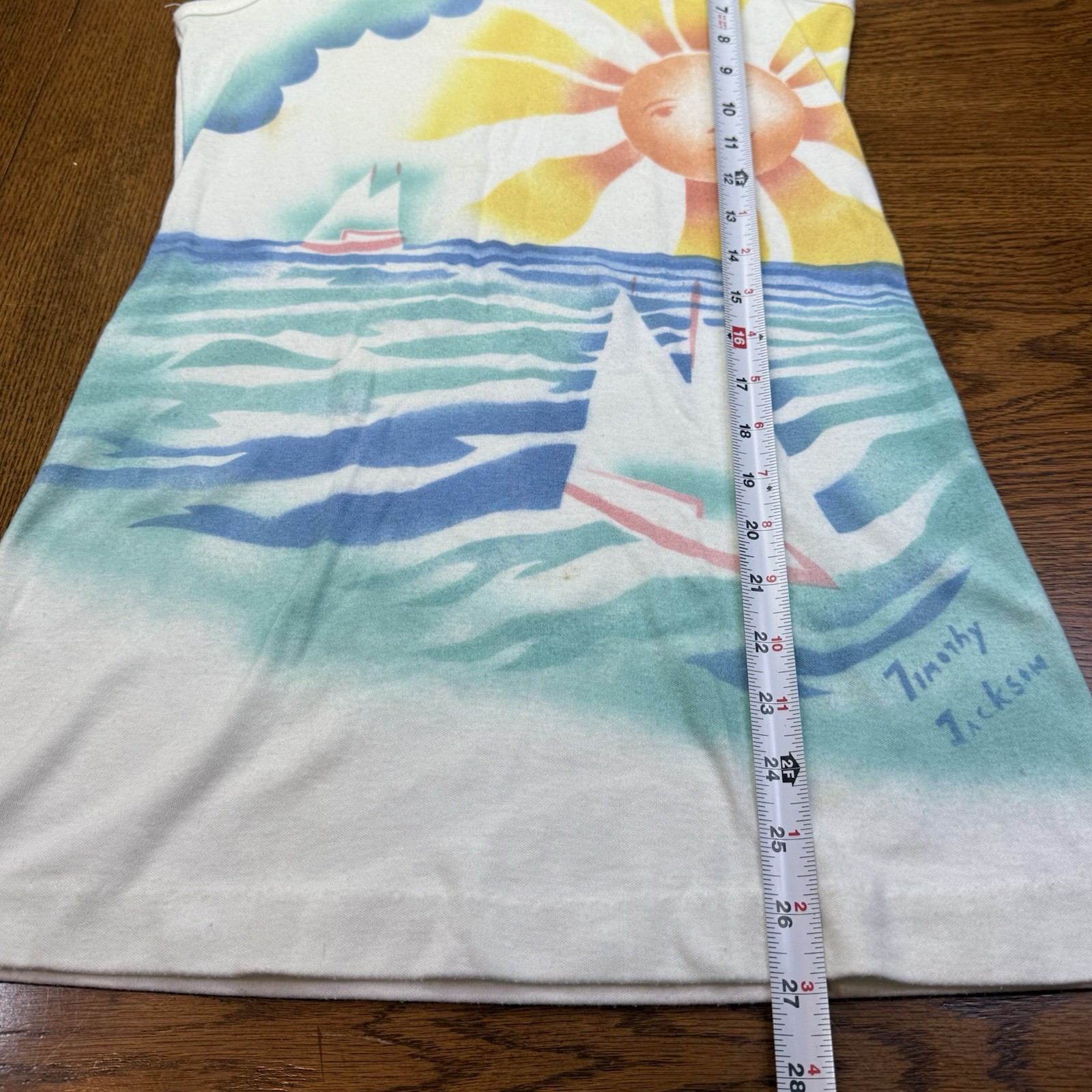 Vintage Harbour Casuals Ltd. Beach Wear Timothy Jackson Sleevless Shirt