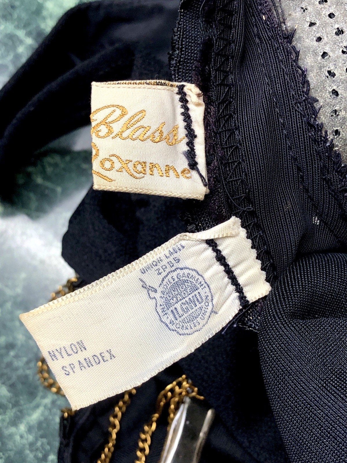 VTG 1960’s RETRO Bill Blass Exclusively For Roxanne BLACK BOMBSHELL Swimsuit Sm
