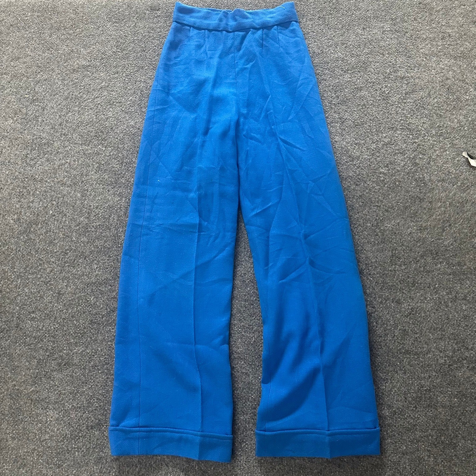 Unbranded Trousers Womens Size 25 Blue Vintage High Waisted Wide Leg