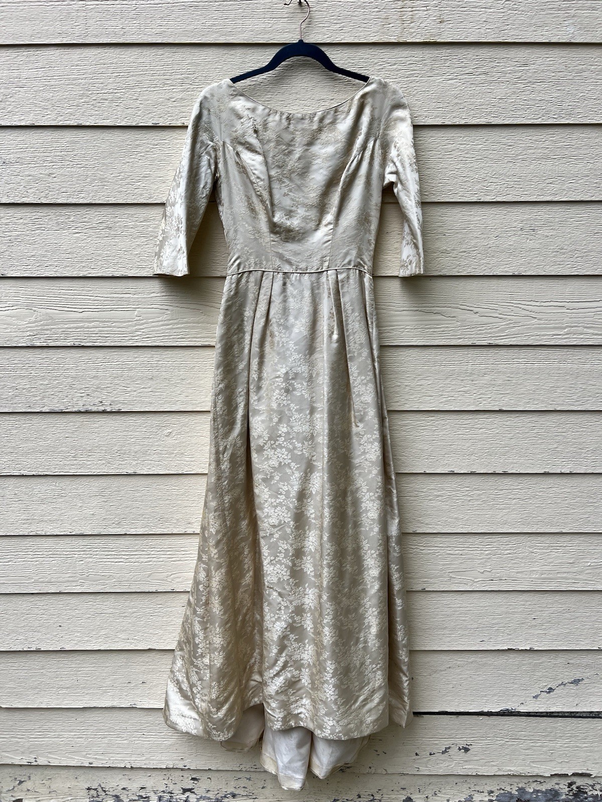 Vintage Wedding Dress Size S/XS Ivory Floral
