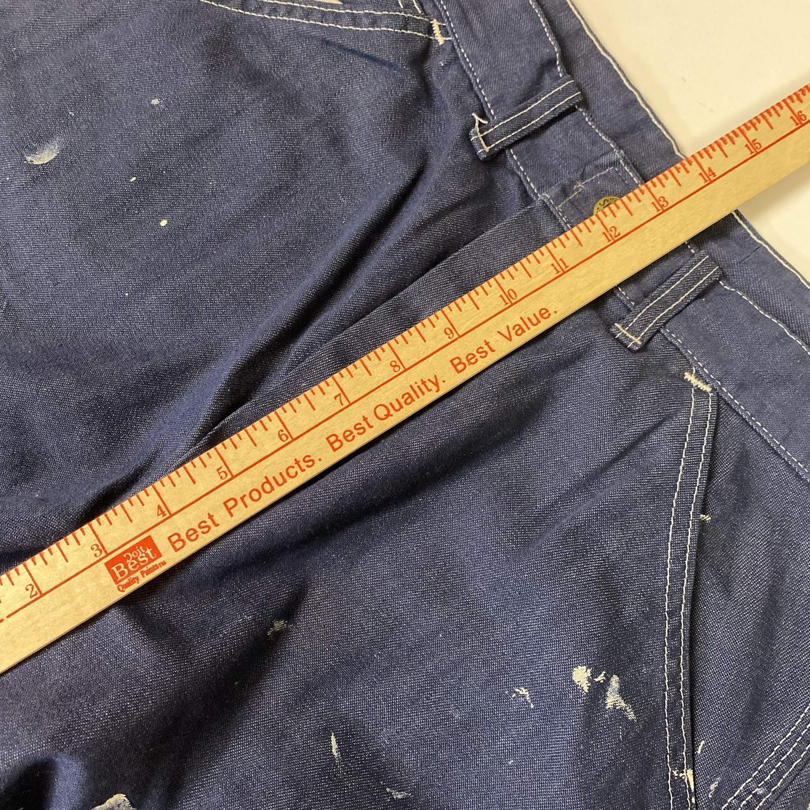 1970s Vintage Sears Denim Carpenter Jeans Painter Pants 32×30 Fits 31 x 29