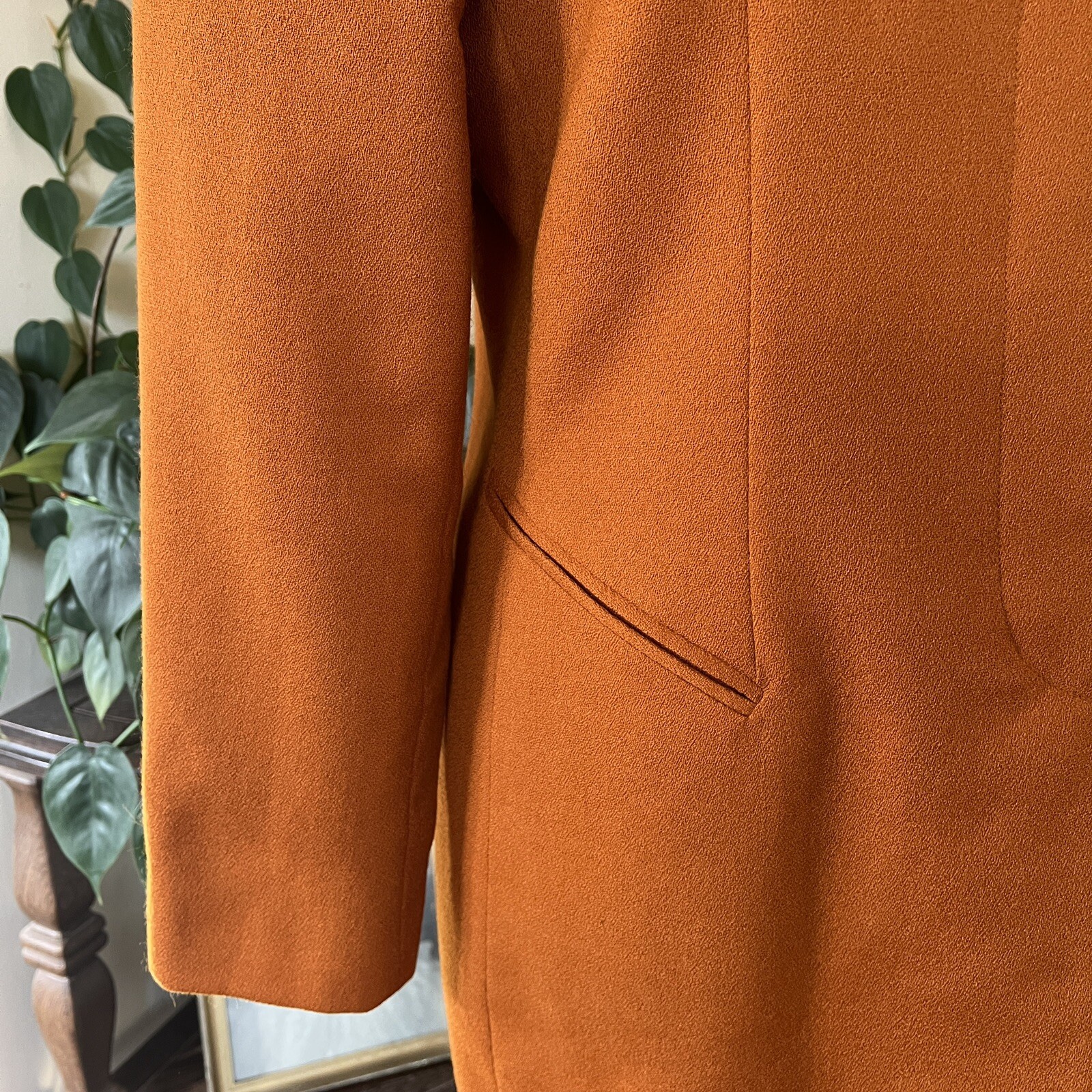 Harve Benard by Bernard Holtzman Vintage Orange Coat