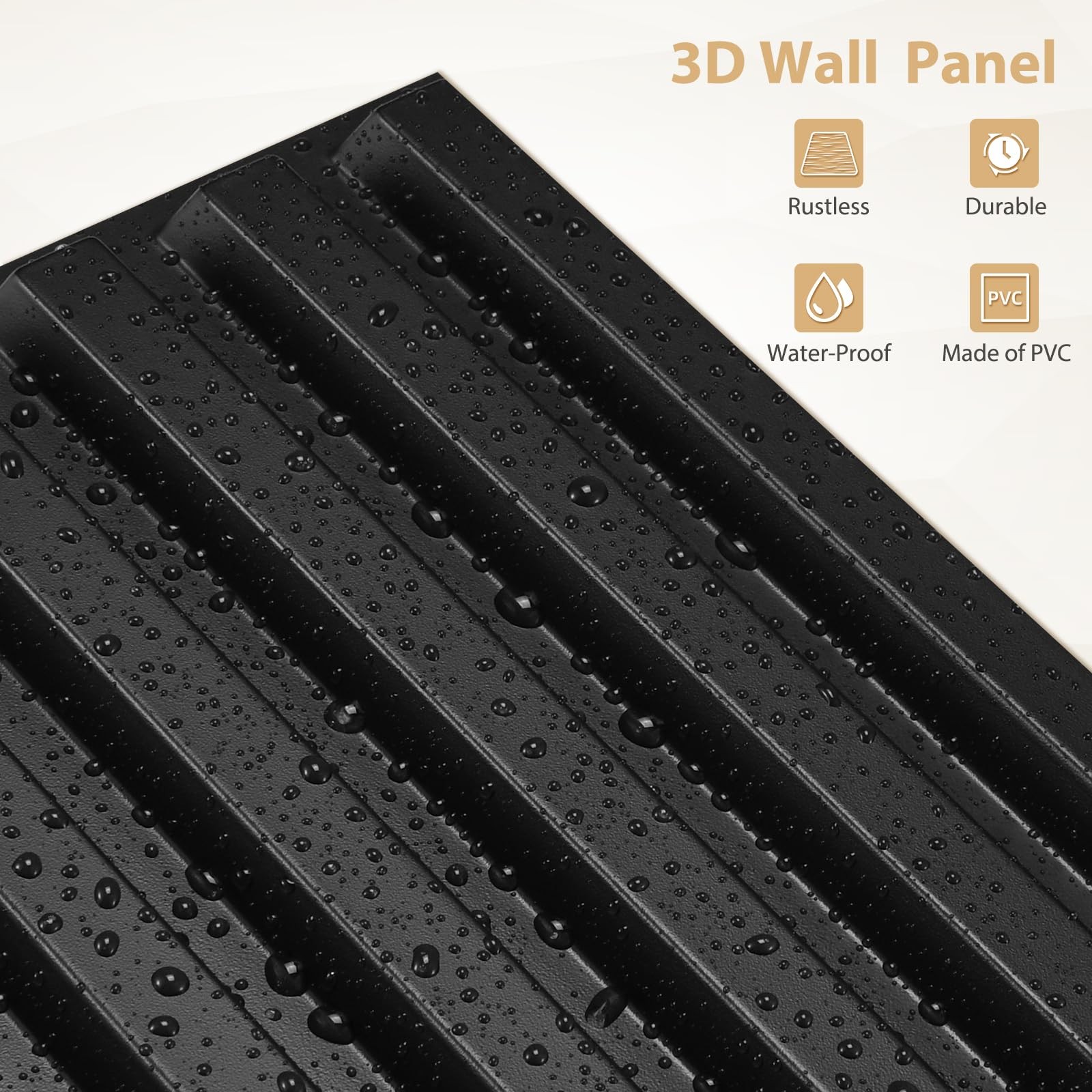 Heikki 30 Pack 3D Wall Panel for Interior Wall Décor, PVC Flower Textured Wall P