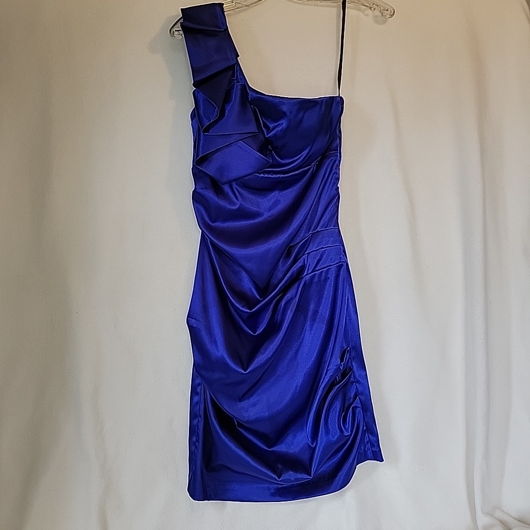 Royal Blue Sleeveless Vintage 90’s Cocktail/Prom Dress, Sz 5/6 By B.Darlin
