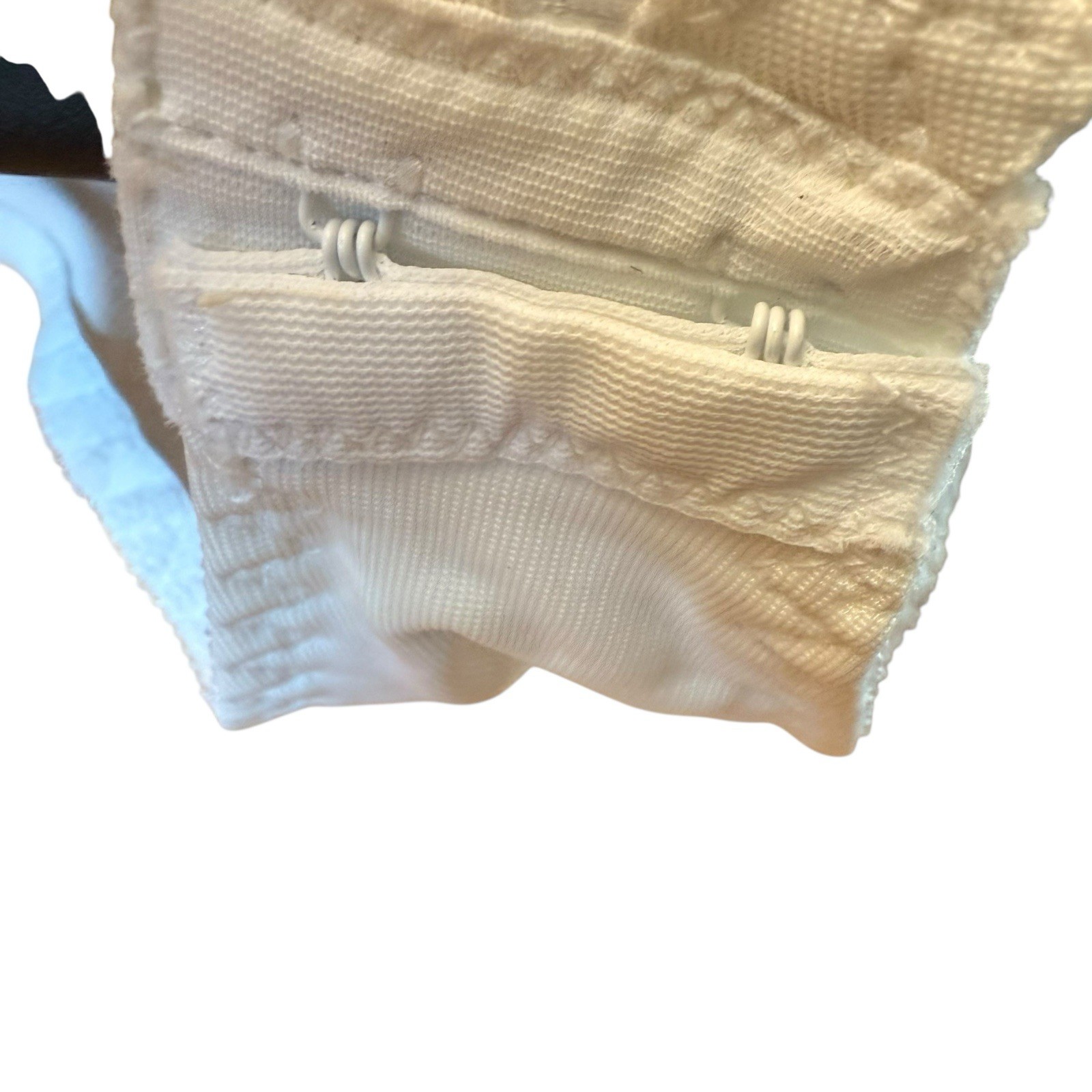 Vintage Honors Body Shaper Teddy Bodysuit 38D Lace White Bridal Firm Control